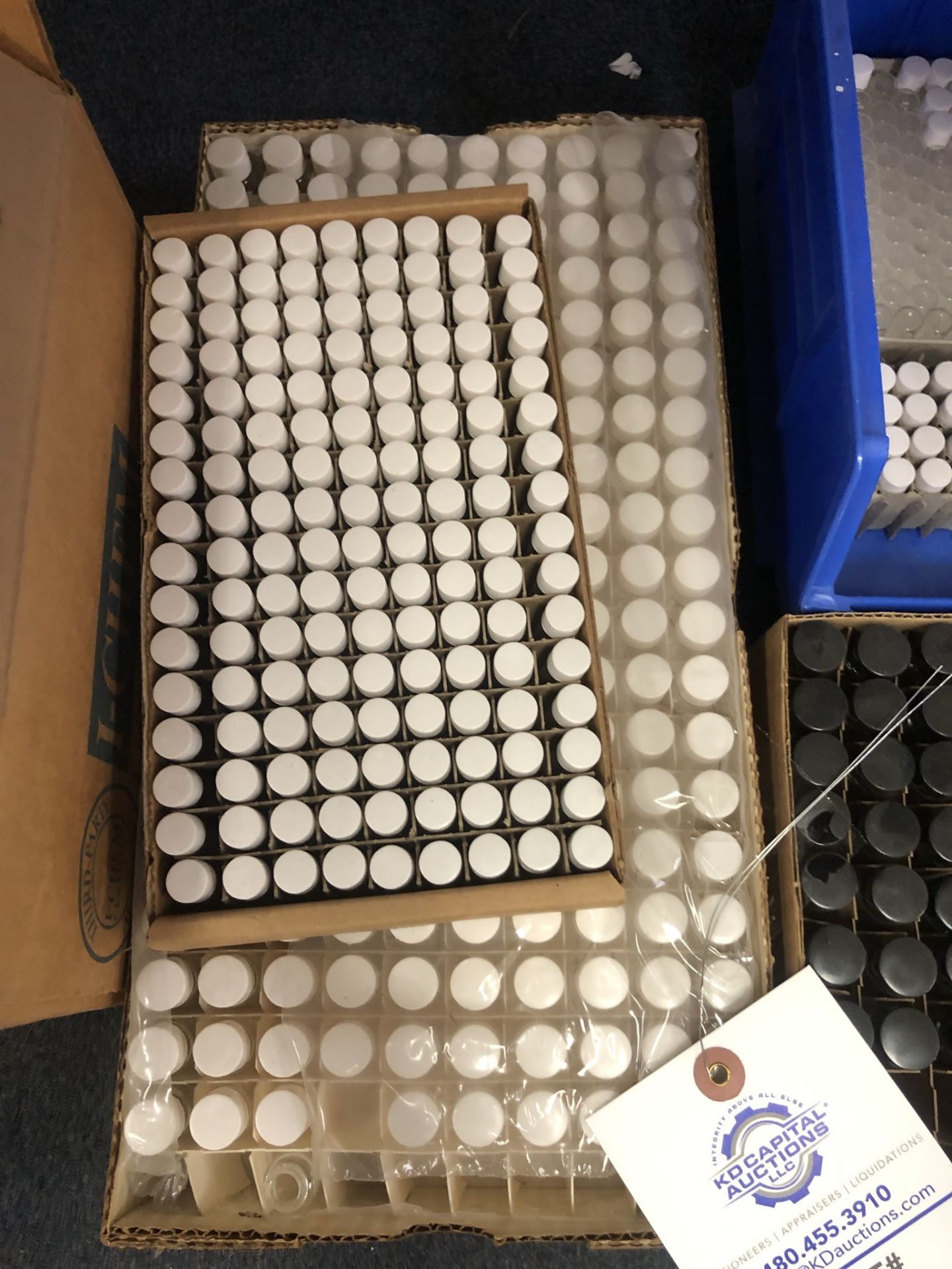 Several Hundred Small Sample/Pill Glass Bottles, Lot Includes appox. Dozen Coors Porcelain - Image 2 of 11
