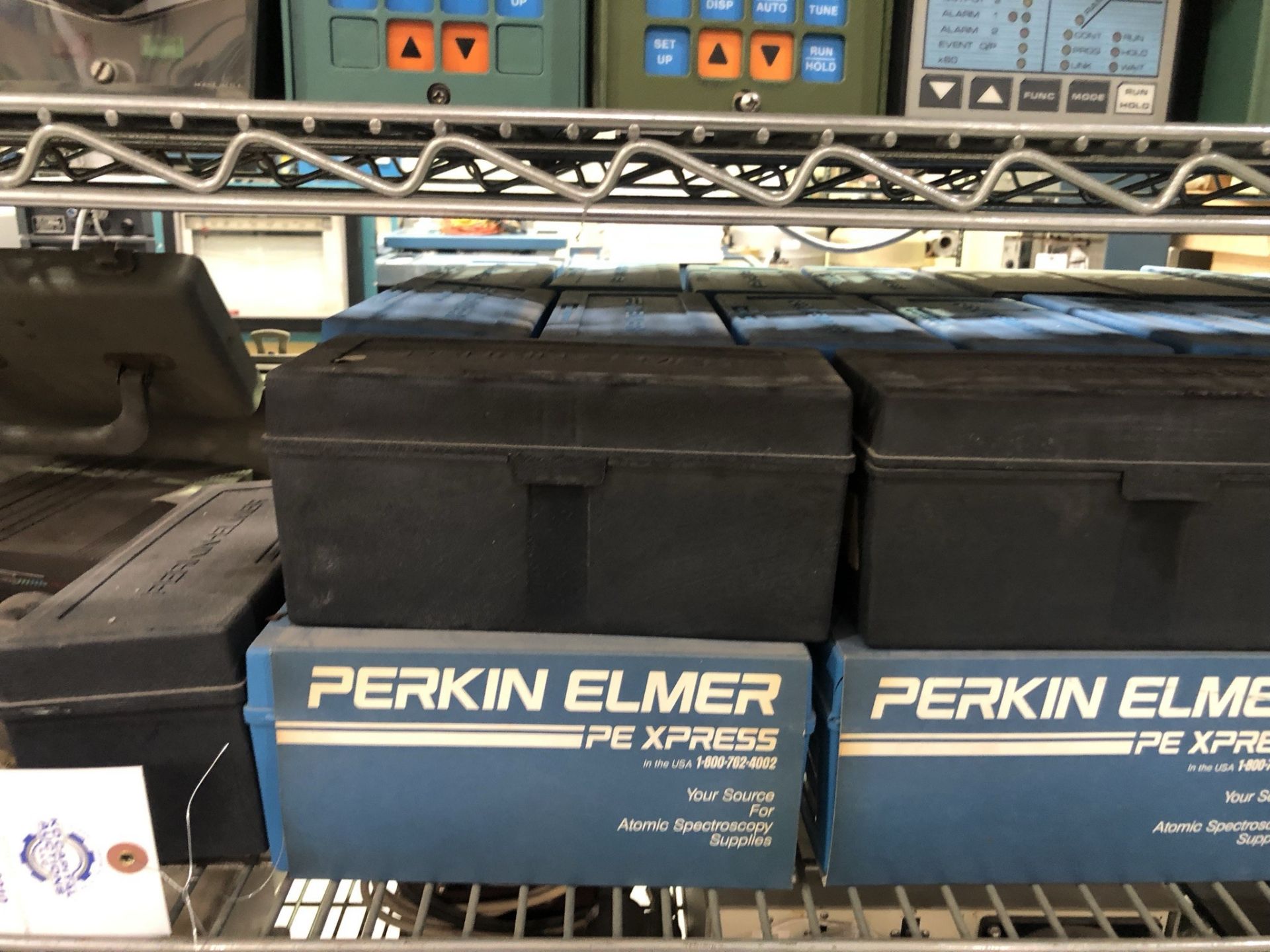Perkin Elmer hollow cathode lamps approximately 50, HeNe laser, CCTV camera, Cavitation intensity - Image 8 of 16