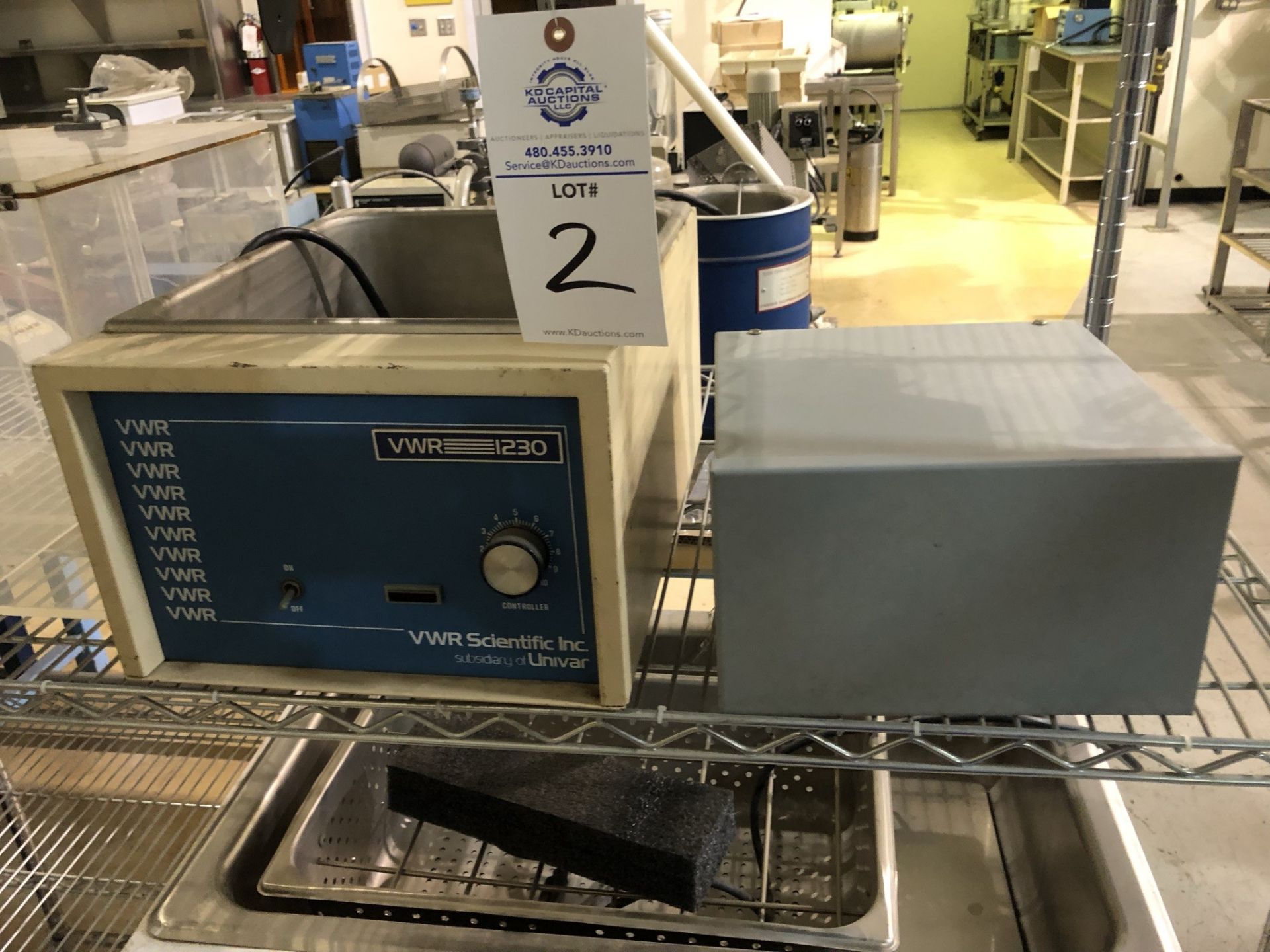 Bakers rack, WR Scientific Model 1230, Precision Scientific Stainless Steel Water Bath Model 186, - Image 5 of 8