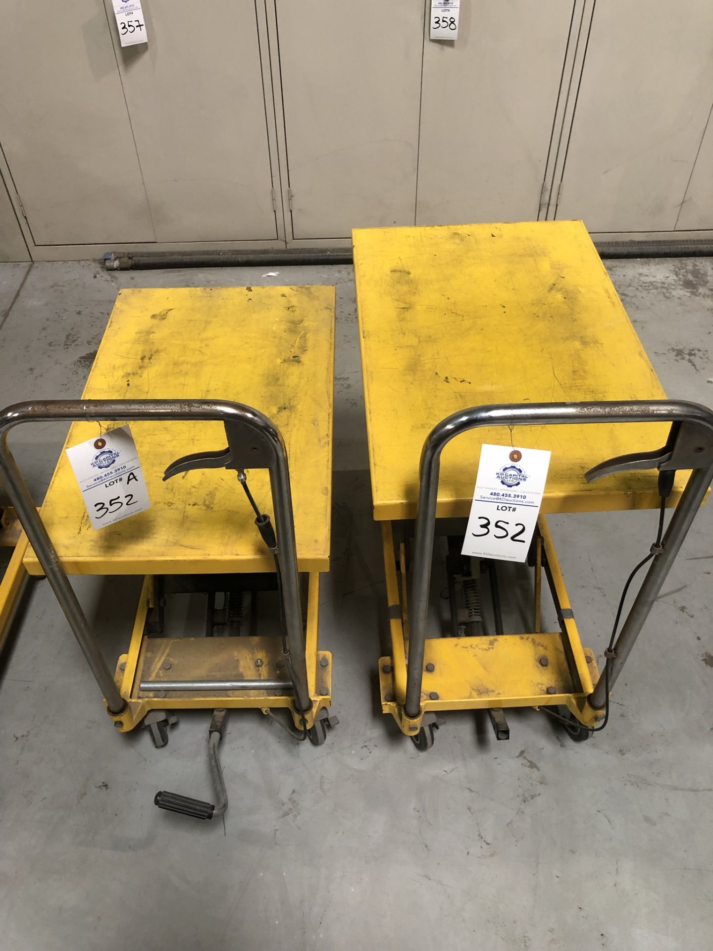 (2) Small hydraulic lifting tables