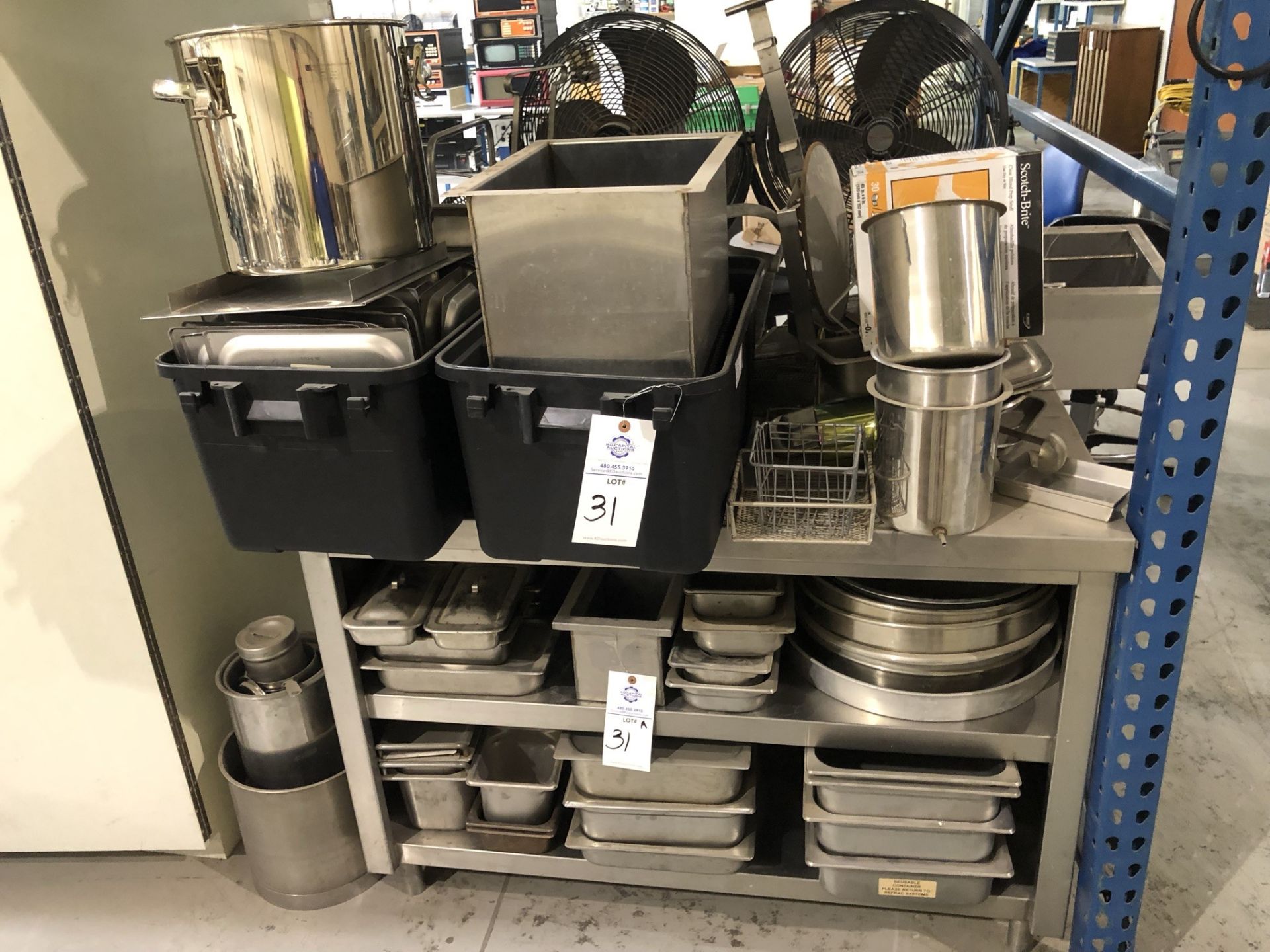 Large Misc. Lot of stainless steel pans (and mostly covers). This lot includes the stainless steel