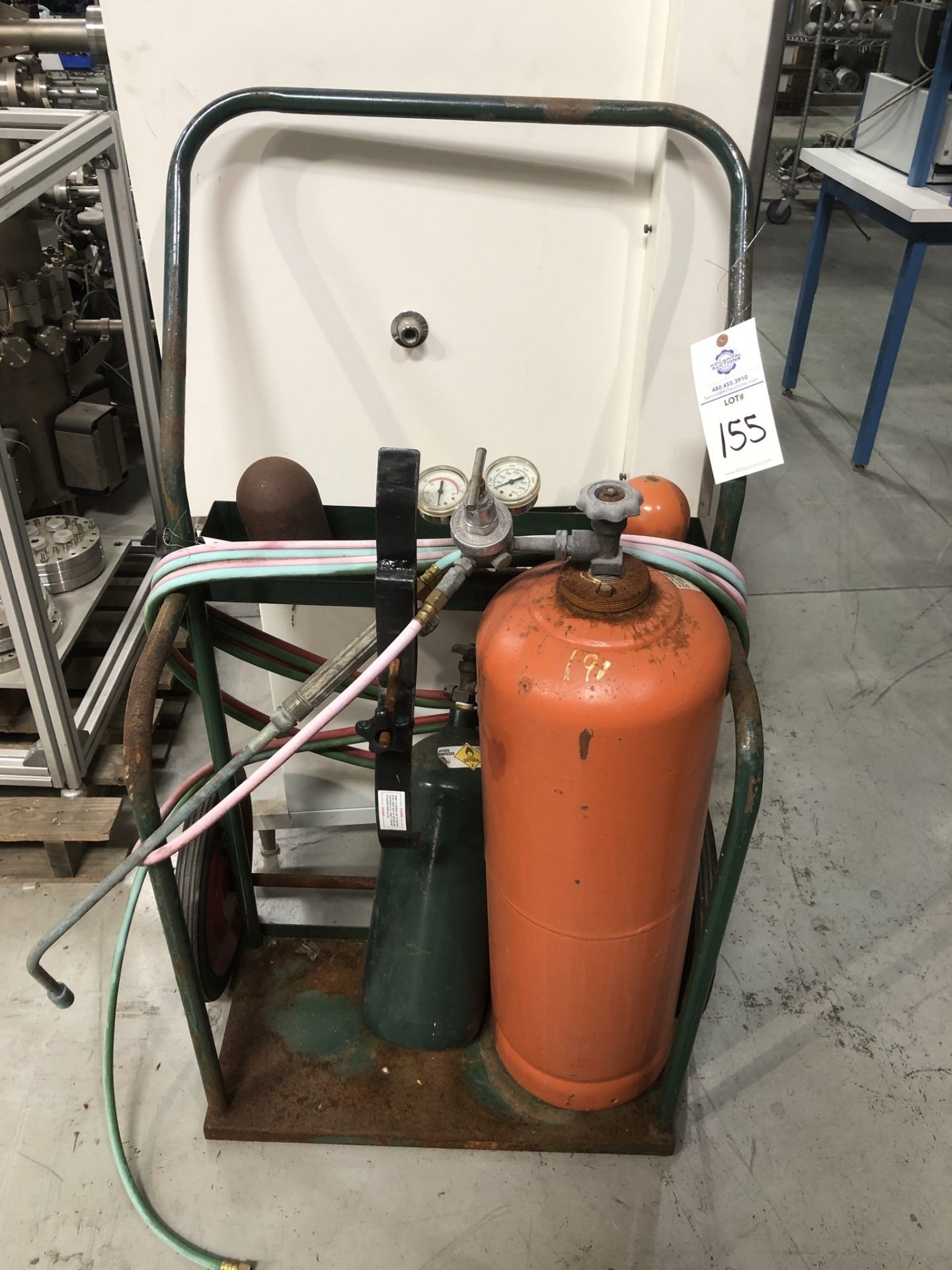 Oxy-Acetylene torch setup