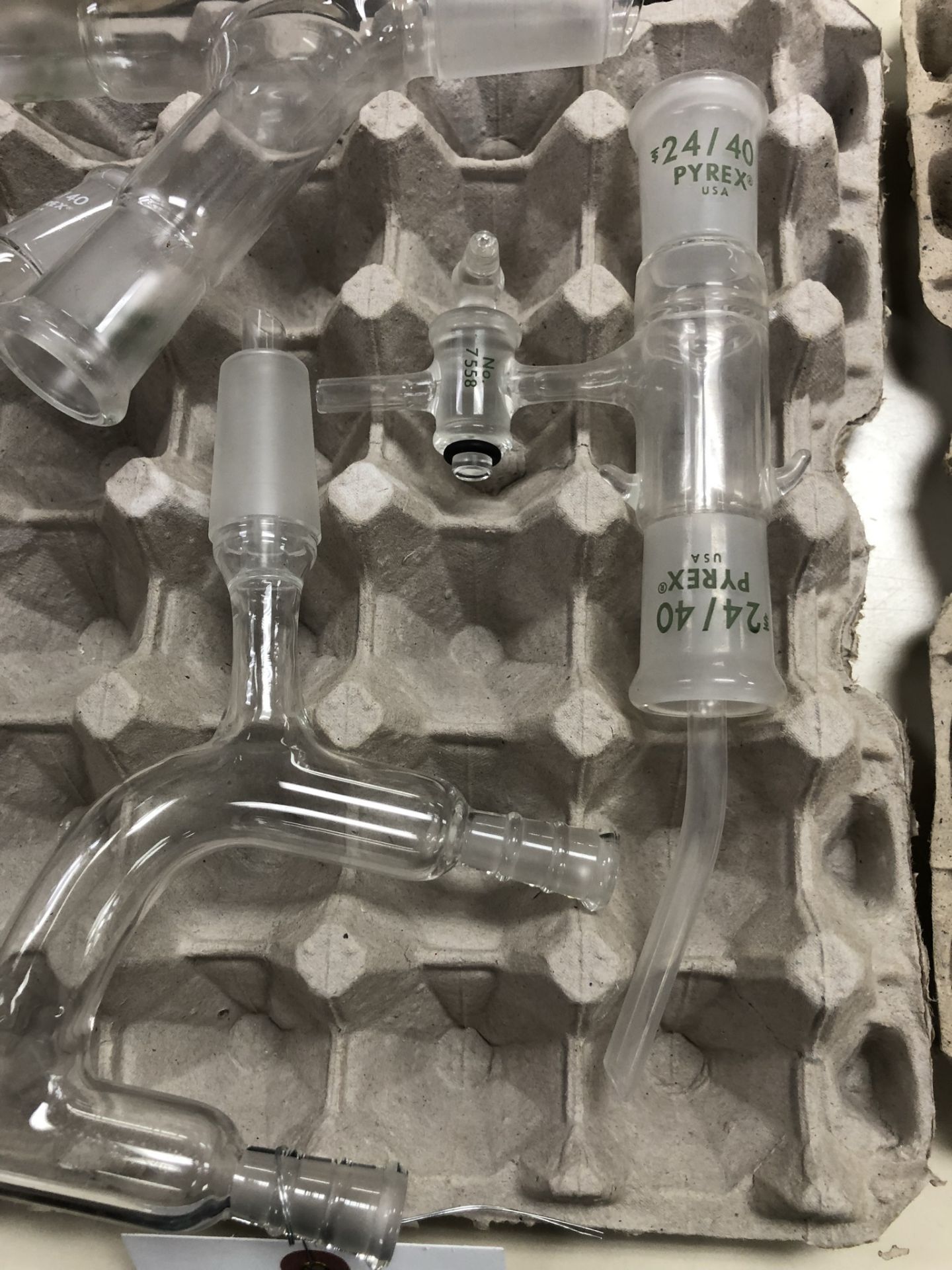 Lot of Misc. Glassware Mostly 24/40 Distillation Components - Image 3 of 7