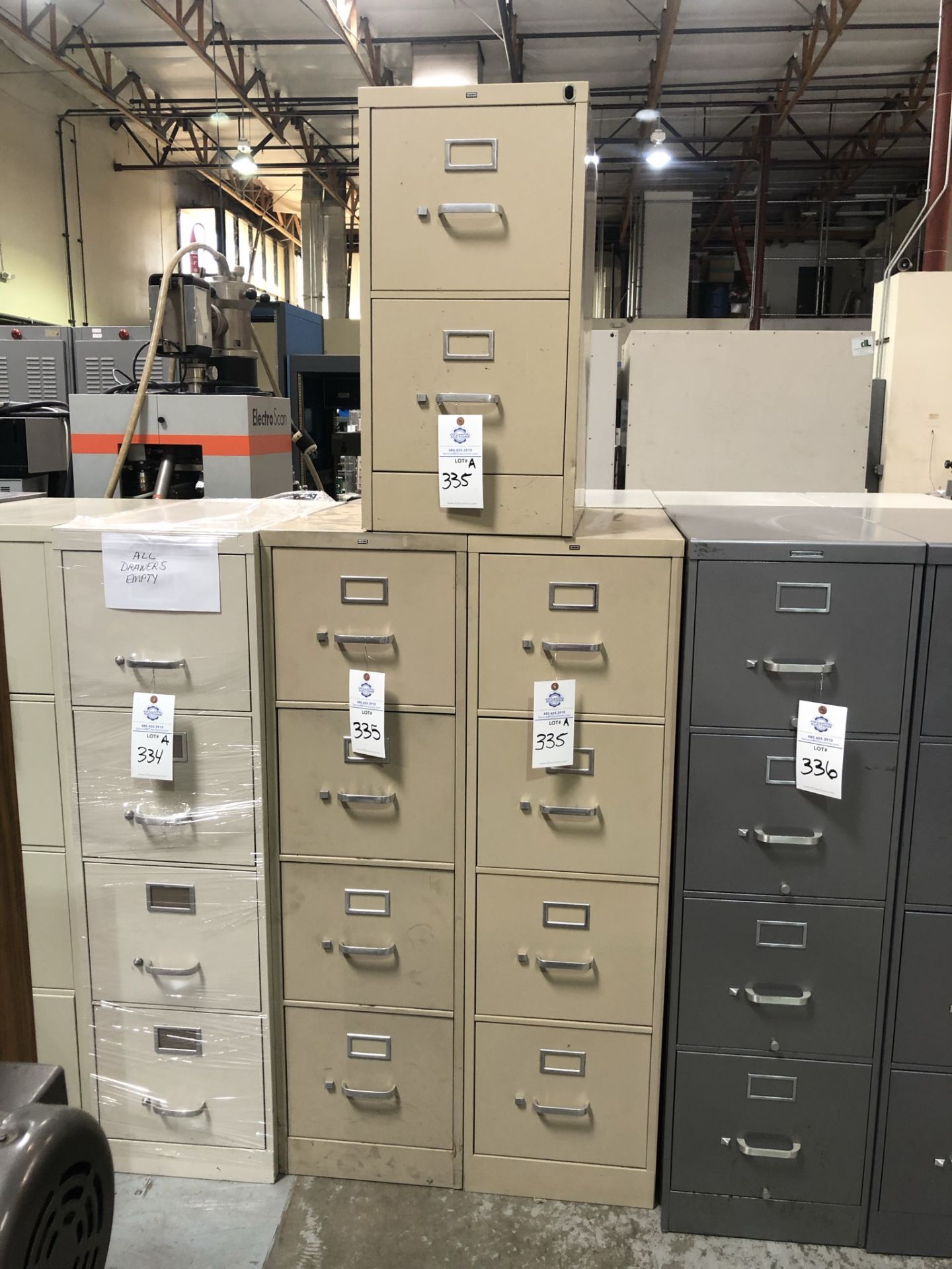 (2) Hon 4 drawer filing cabinets - Image 3 of 3