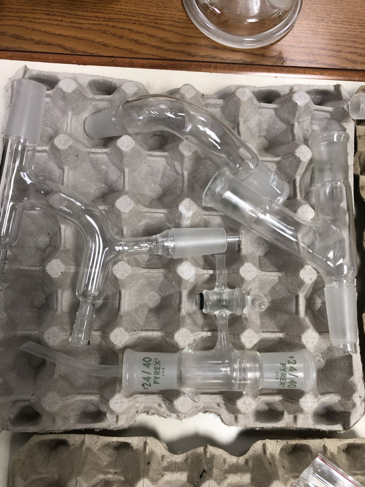 Lot of Misc. Glassware Mostly 24/40 Distillation Components - Image 7 of 7