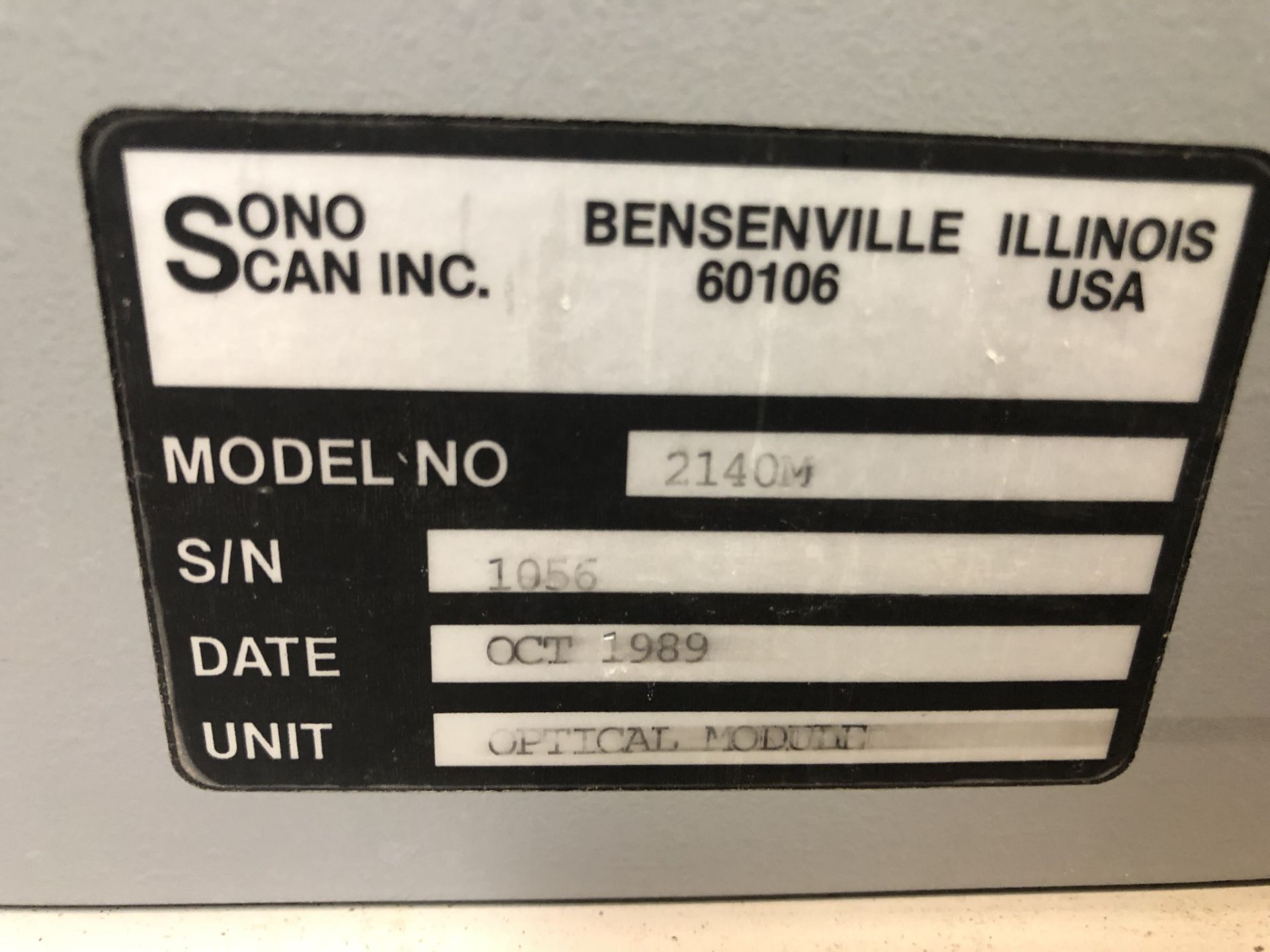 Sonoscan Scanning Laser Acoustic Microscope model 2140M (see detail PDF) - Image 20 of 22