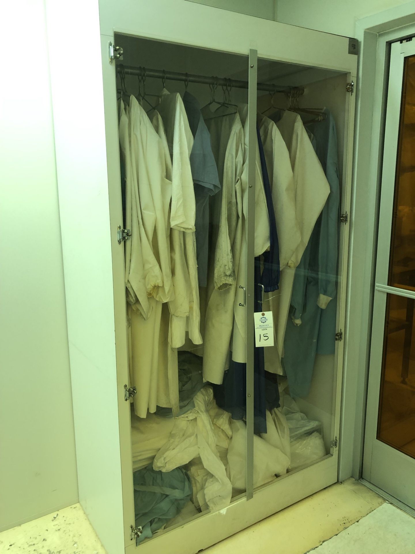 Cleanroom Garment Enclosure as shown, and many other cleanroom garment and cleaning supplies.