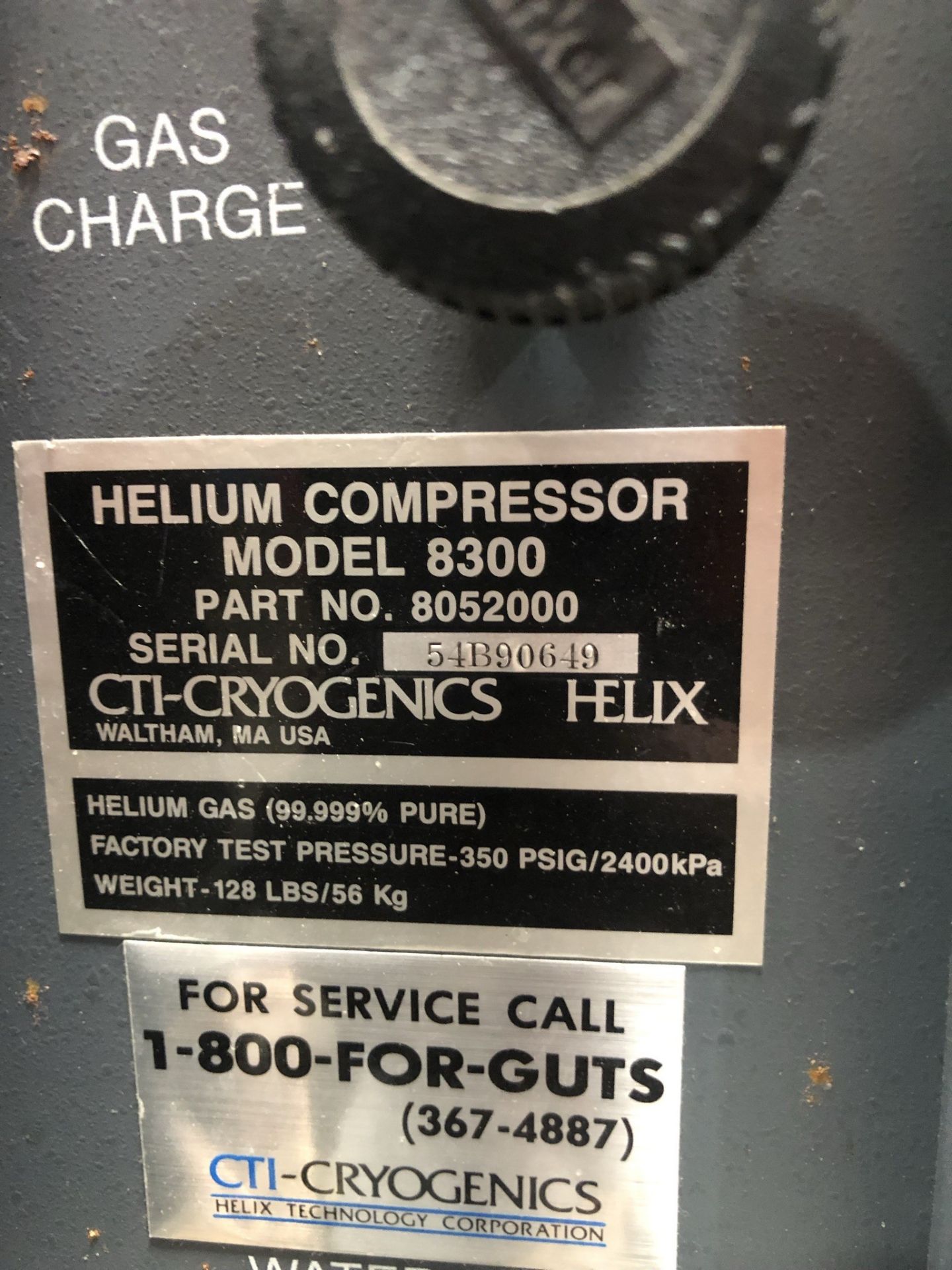 CTI model 8300 helium compressor - Image 5 of 5
