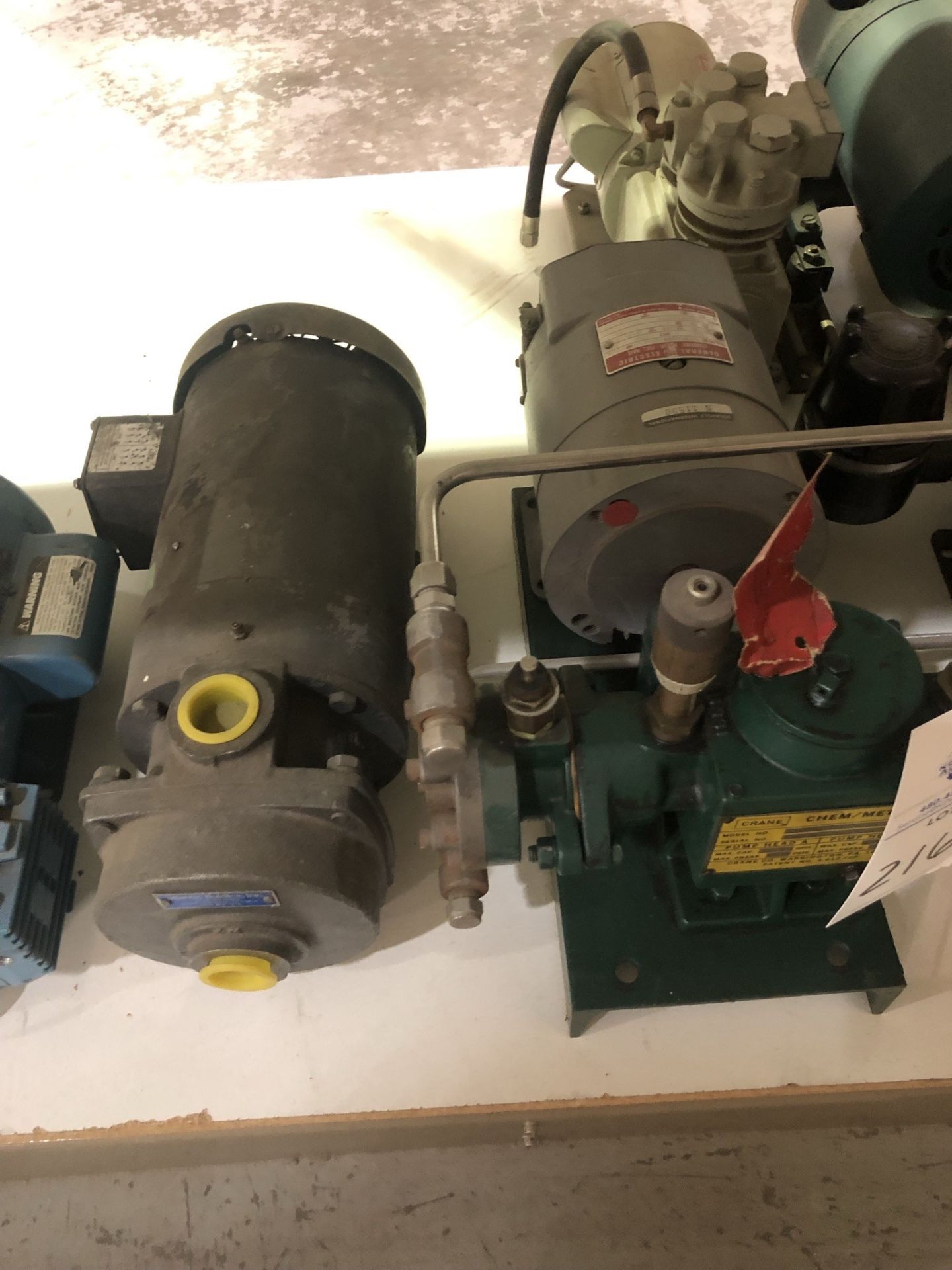 Large lot of water coling pmps, Crane chemical metering pump, magnetic coupled SS gear pump, - Image 4 of 27
