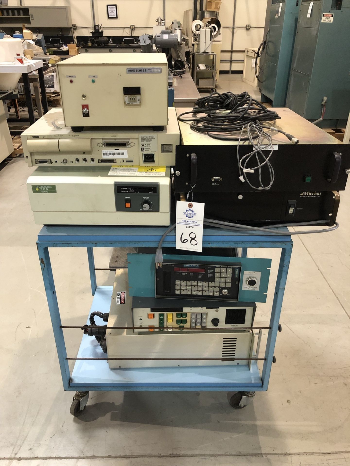 Leeds and Northrup 1300 process programmer, Dunnigan Corp Model 4501A Accelerometer, Commonwealth