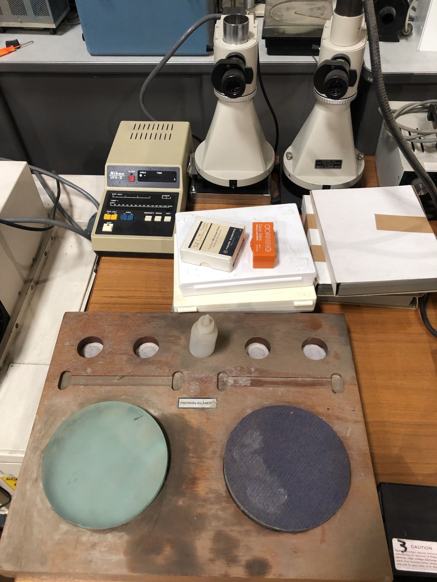 Lot of Misc. Microscopes and optical gauging systems. Lot includes two optical laps, and a nice - Image 2 of 28