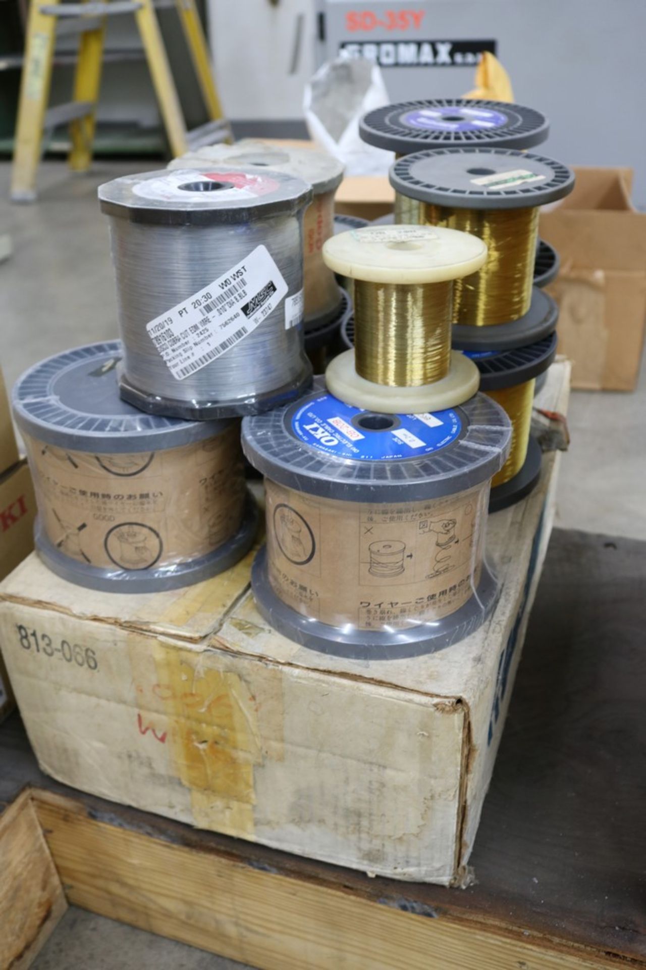 Lot of Various Size EDM Wire Spools - Image 2 of 2