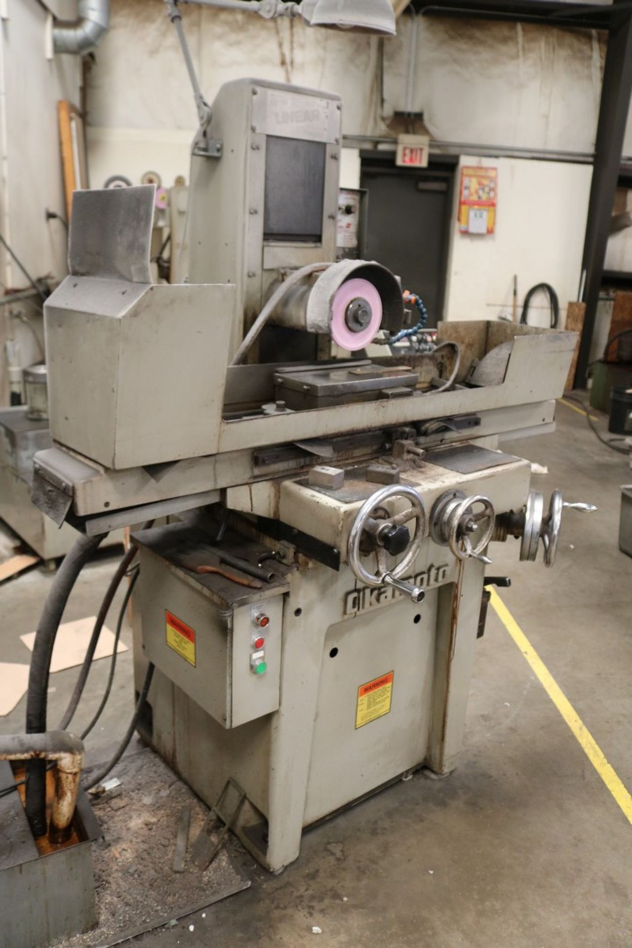 Okamoto 6-18 Linear Surface Grinder Model PFG-618, Grinding Wheel - Width 1", Grinding Wheel - - Image 5 of 7