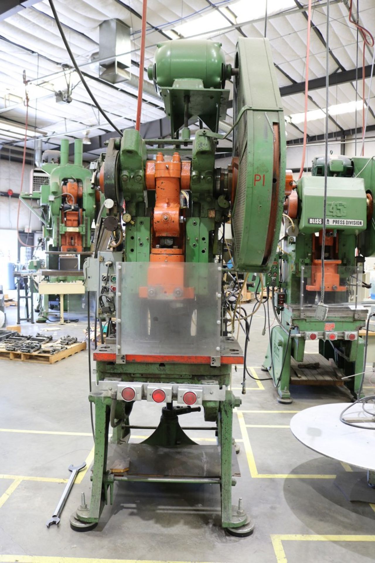 Bliss 35 Ton Mechanical Punch Press, Includes Auto Stock Reel with Dancer Arm