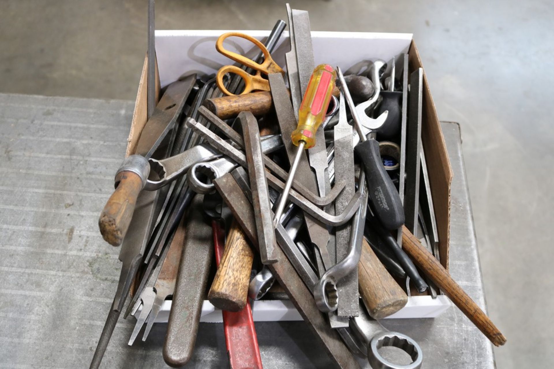 Box of Various Hand tools, Wrenches, Files, Hammers, Etc - Image 5 of 5