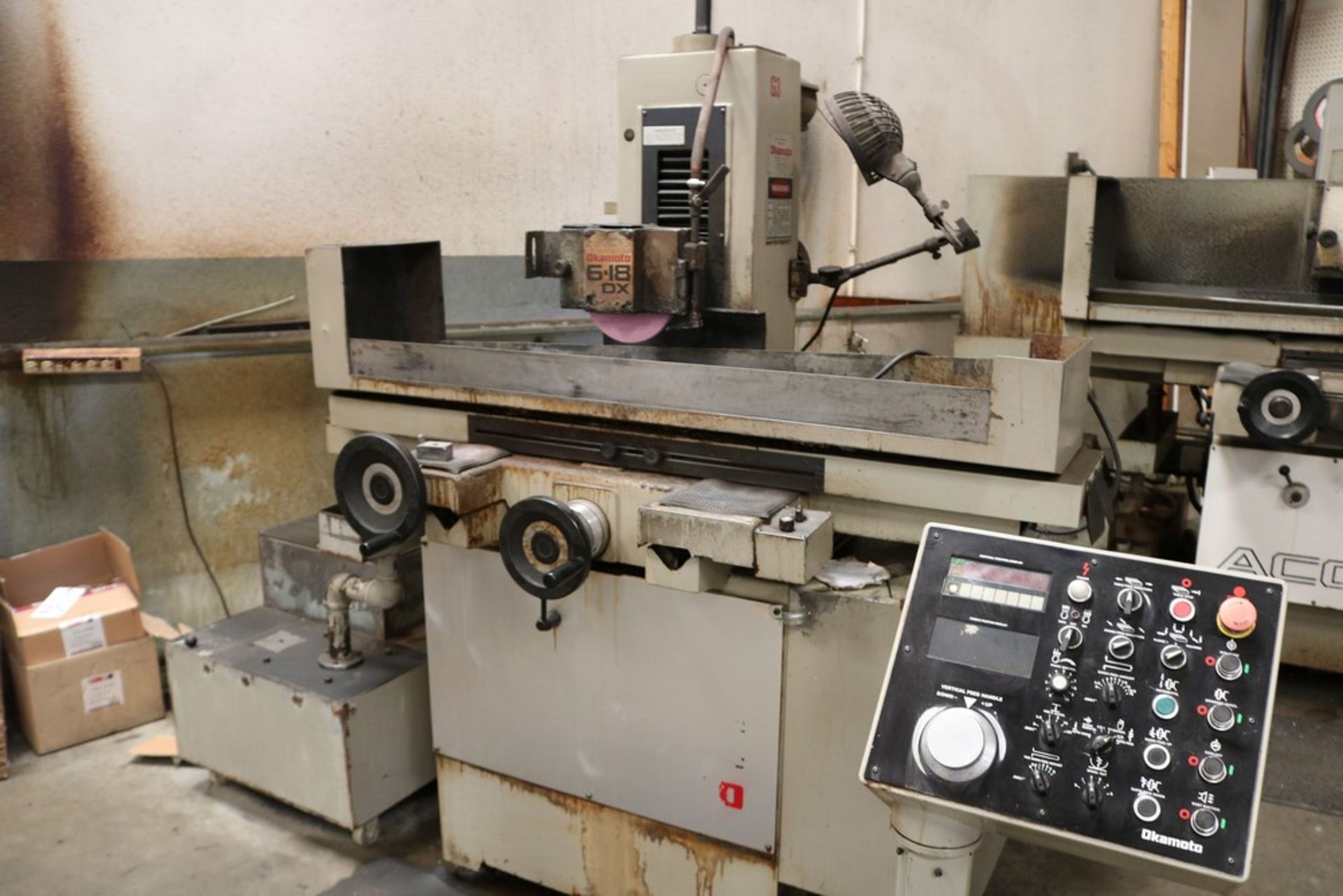 Okamoto 6-18 DX Surface Grinder Model ACC 618 DX3, Okamoto ACC-618 DX3 reciprocating Surface Grinder