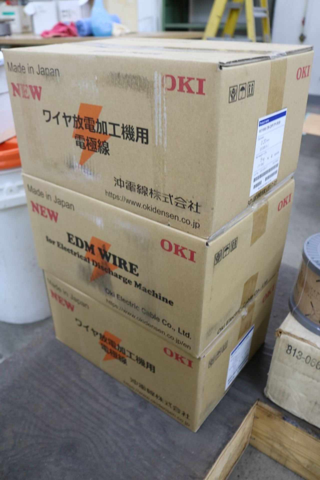 Oki EDM Wire Spools New in Box, 12 Spools Total, .20mm Diameter