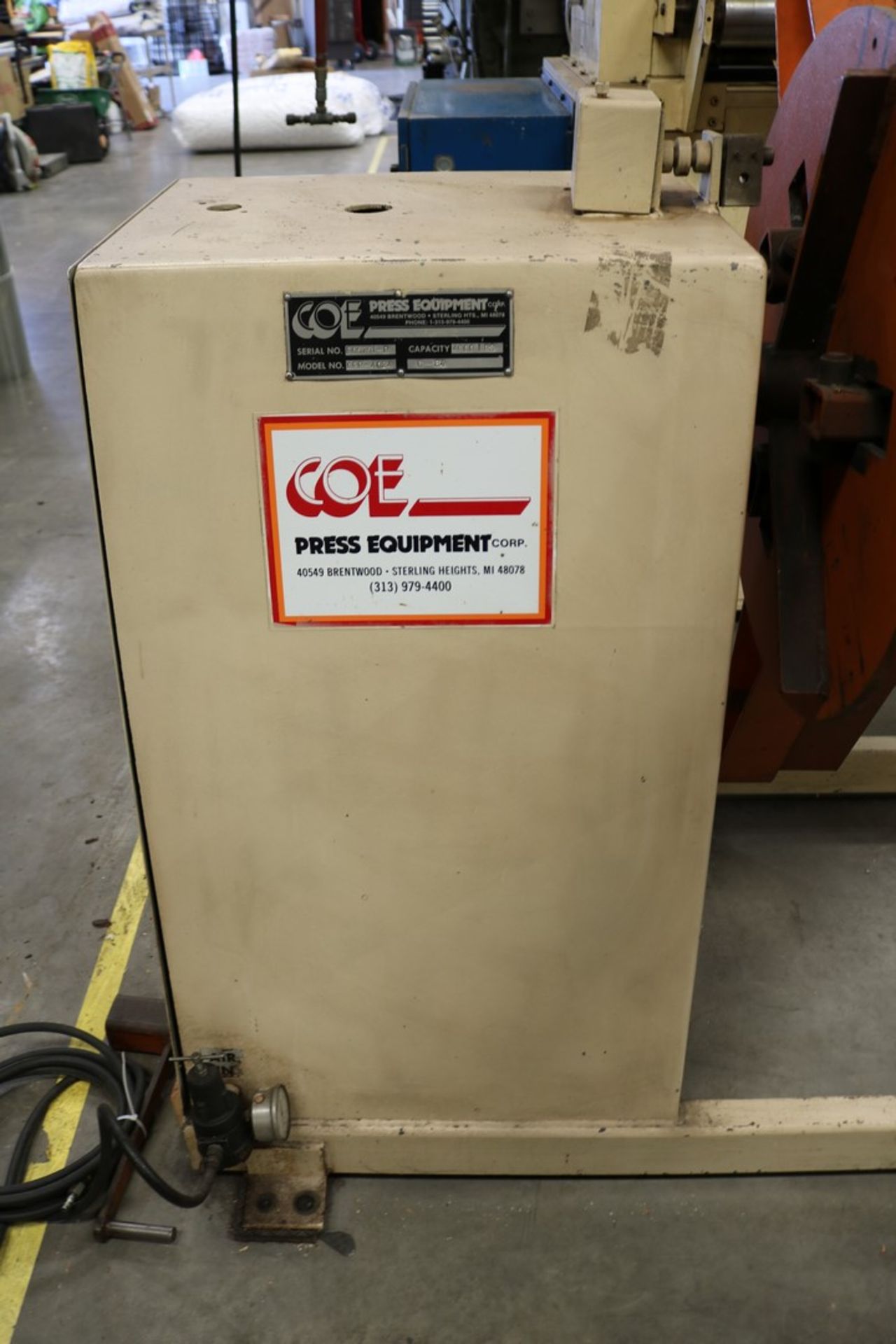 COE Press Equipment Stock Reel, 4000 LB Capacity, Model CPP-4024 - Image 2 of 7