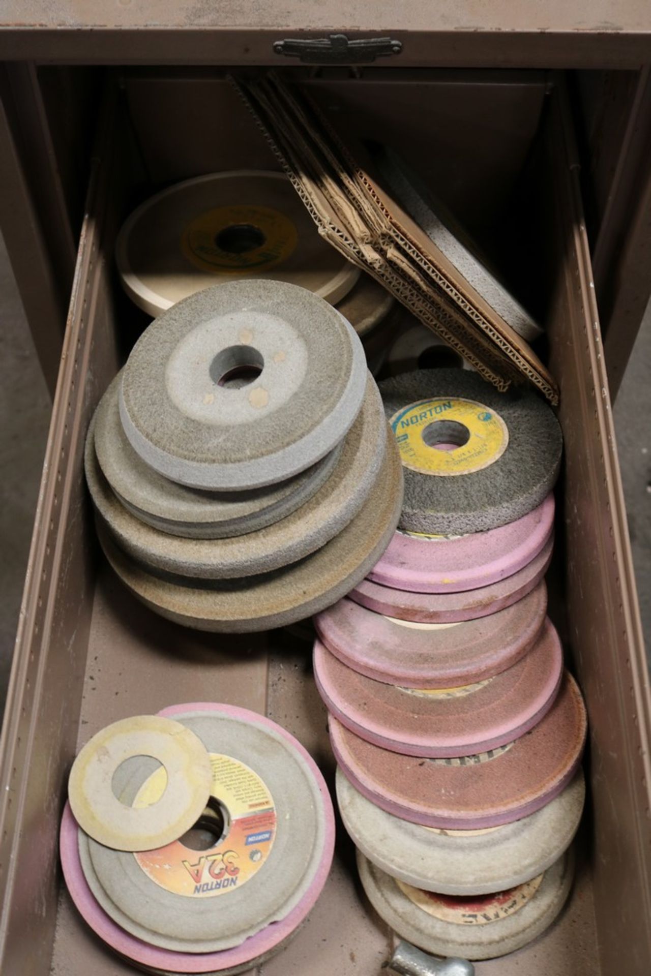 Filing Cabinet with Various Size Grinding Wheels for 6-18 Models - Image 2 of 2