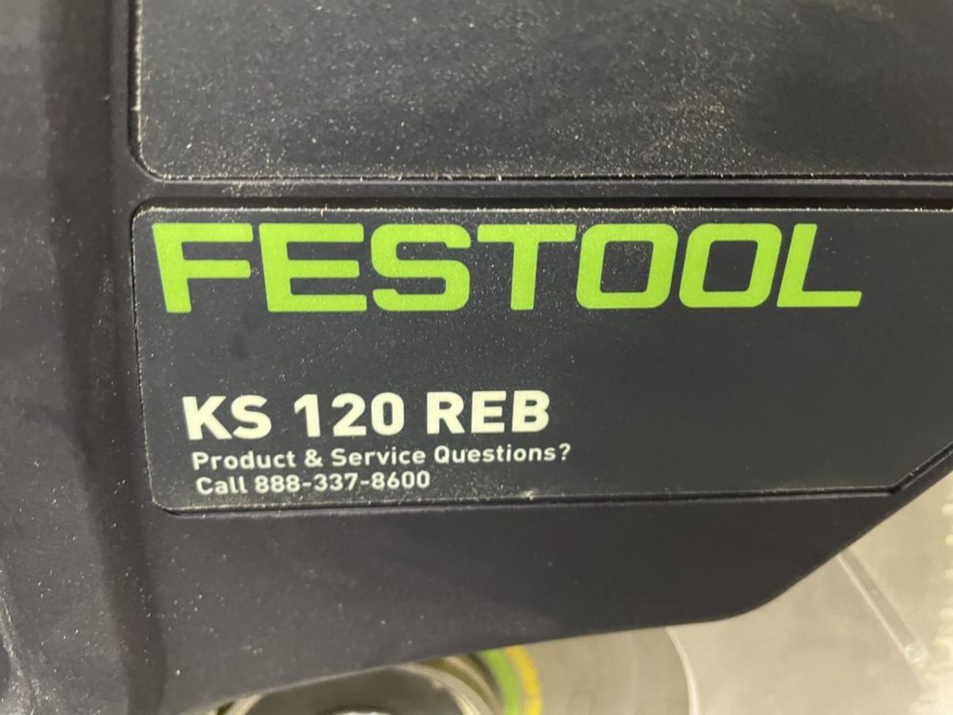 Festool KS 120 REB Sliding Compound Miter Saw. Equipped with 91% dust extraction effectiveness, dual - Image 5 of 5