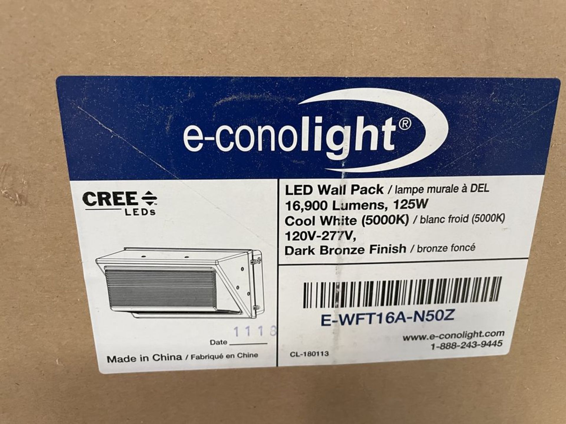 (9) CREE 16,900 Lumen, 125W LED lights New in Boxes. - Image 5 of 6