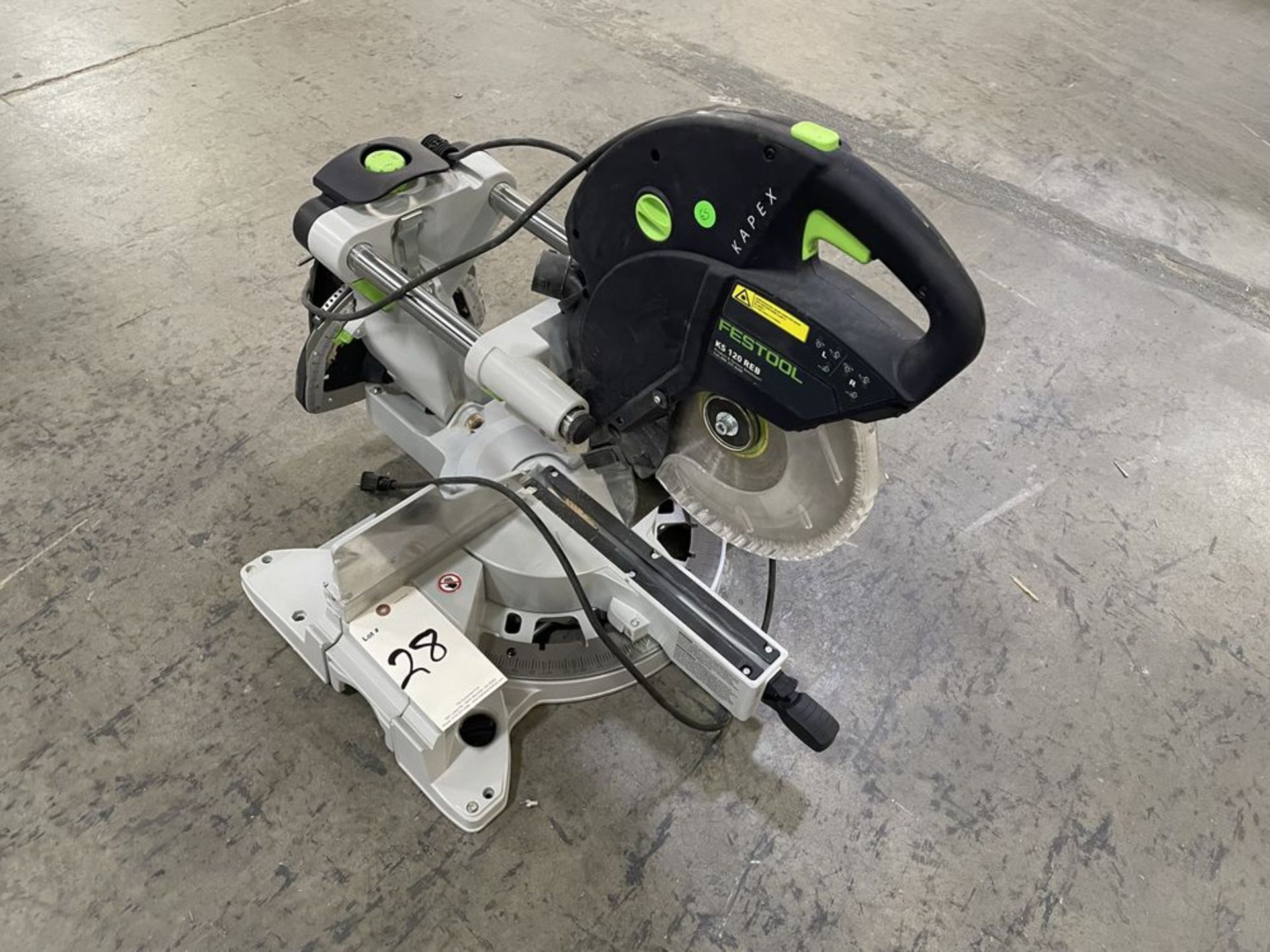 Festool KS 120 REB Sliding Compound Miter Saw. Equipped with 91% dust extraction effectiveness, dual - Image 2 of 5