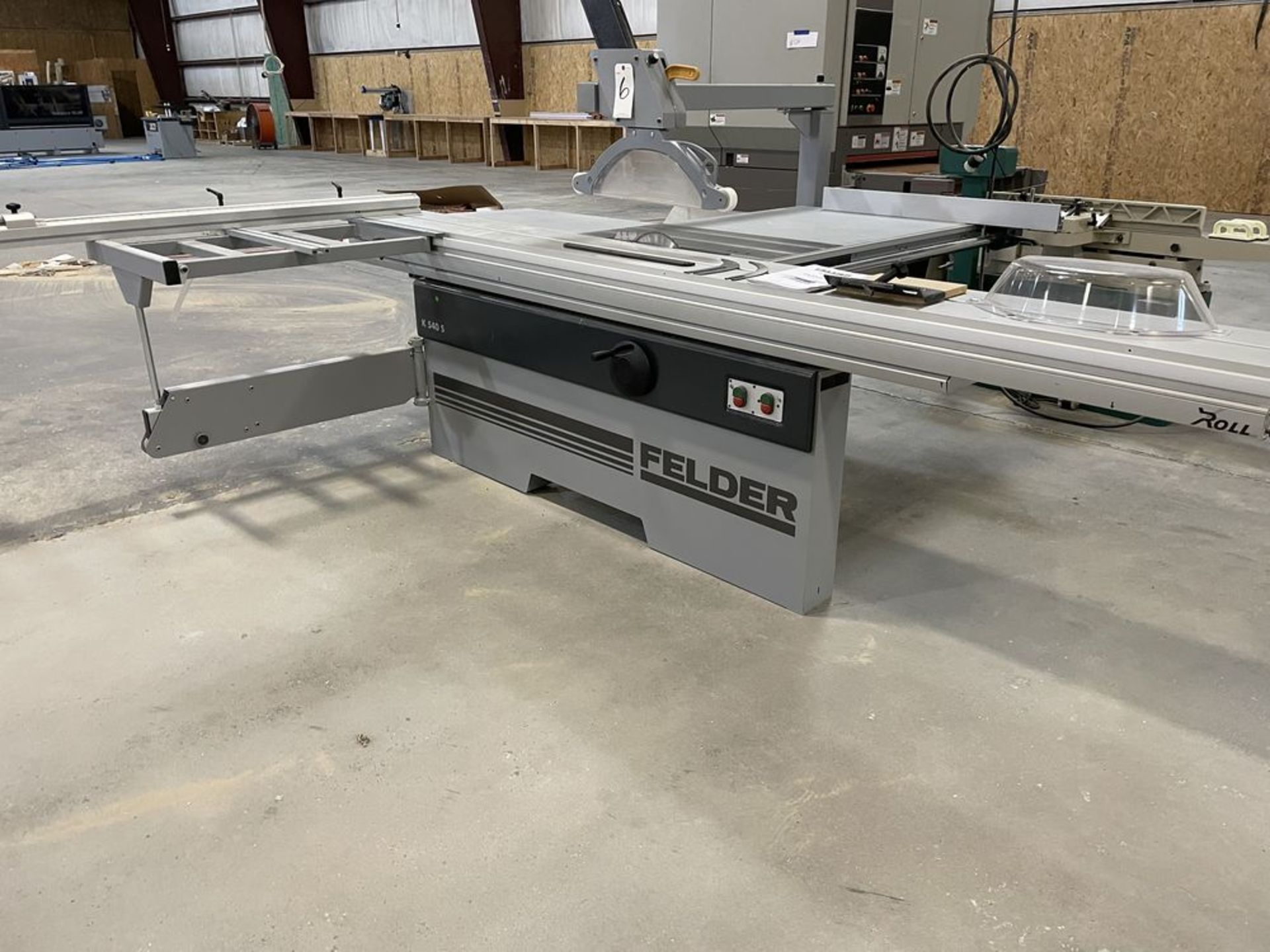 2018 Felder K 540S Sliding Table Saw. SN 441.07.188.18, Year 2018. Equipped with 140 mm cutting