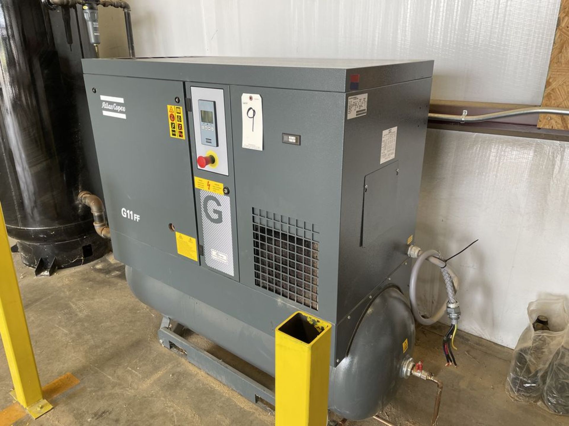 2018 Atlas Copco G11FF 15 HP Air Compressor. SN ITJ180185, Year 2018. Equipped with 125 PSI - Image 4 of 5