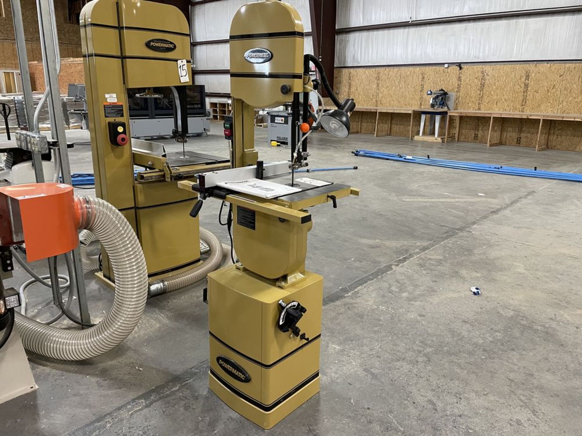 2019 Powermatic PWBS-14 14" Vertical Bandsaw. SN 19120769, Year 2019. Equipped with 1.5 HP motor,