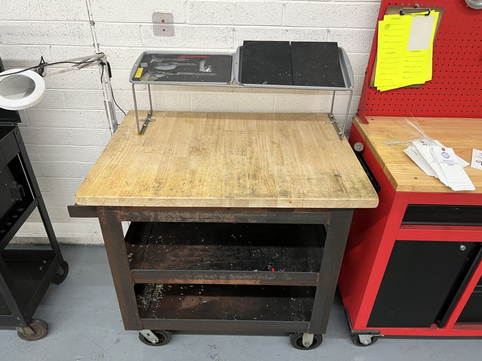 Work Cart with Butcher Block - Image 2 of 3