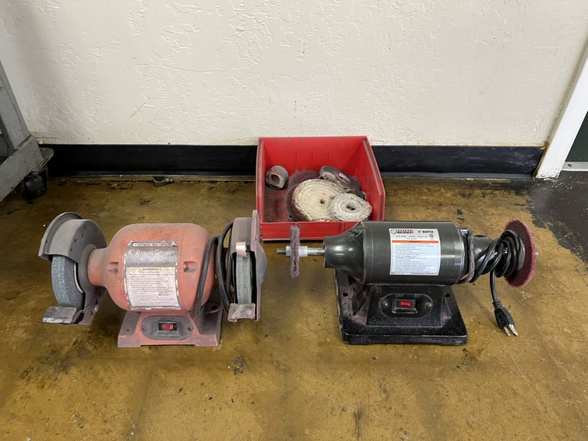 6 " Bench Grinder & 1 ea 6" Buffer