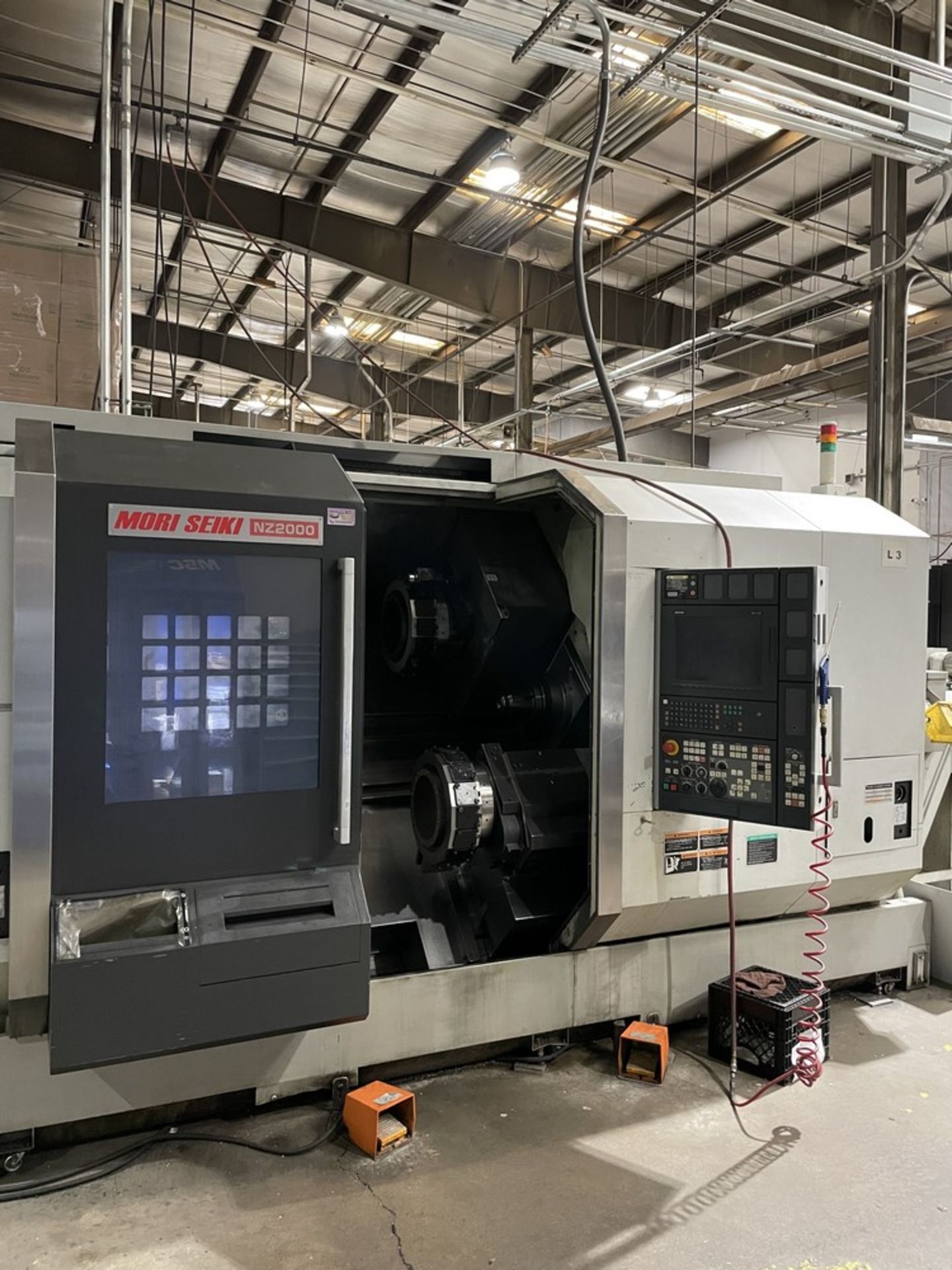 2008 Mori Seiki NZ2000 T2Y2 Serial Number NZ200HC0127, CNC Lathe, Iemca VIP Barfeeder - Image 2 of 8