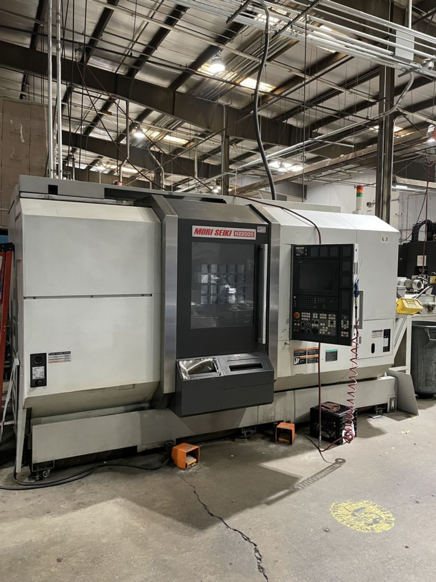 2008 Mori Seiki NZ2000 T2Y2 Serial Number NZ200HC0127, CNC Lathe, Iemca VIP Barfeeder