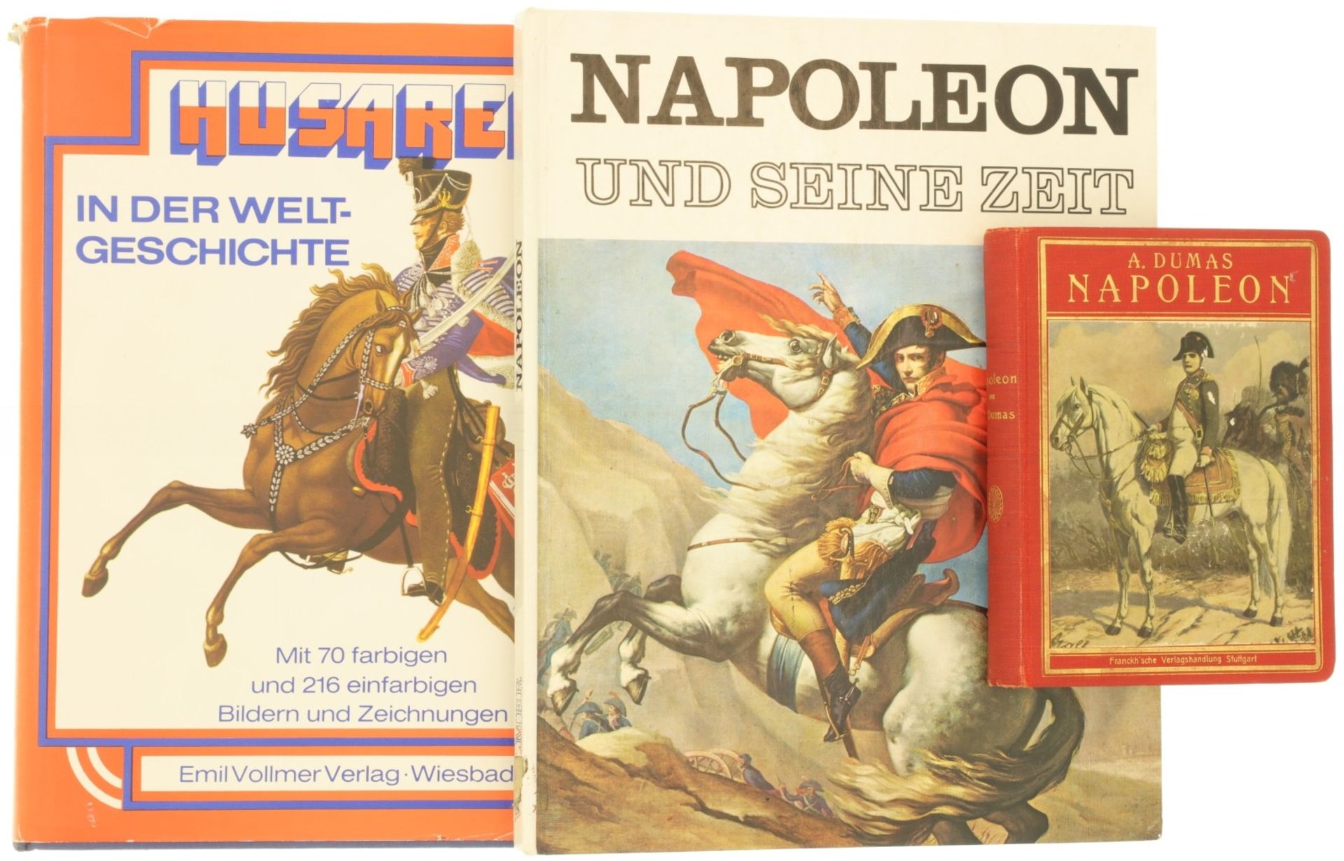 Konvolut von drei Büchern zu Napoleon/Husaren