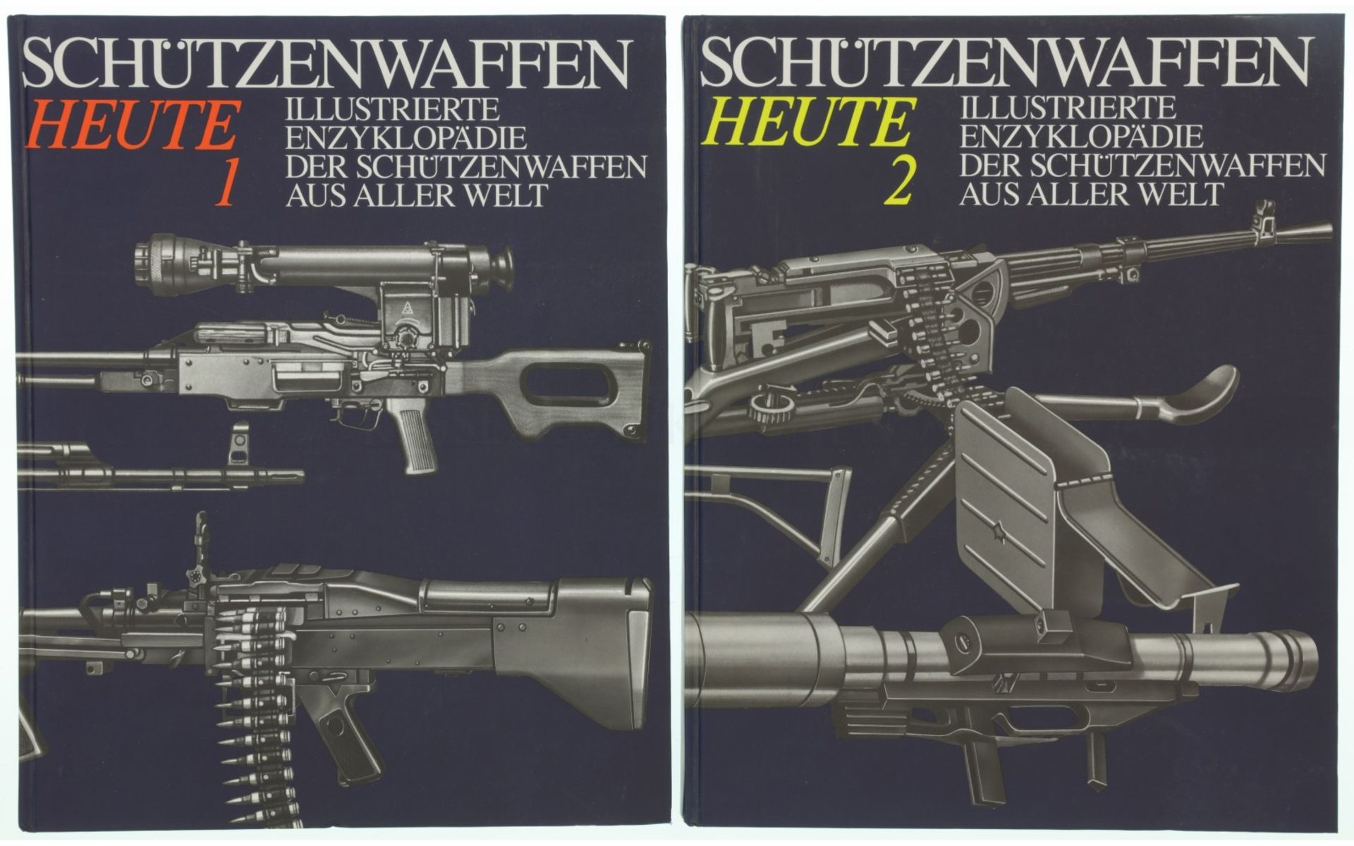 Konvolut von 2 Büchern "Schützenwaffen heute, 1945-1985"