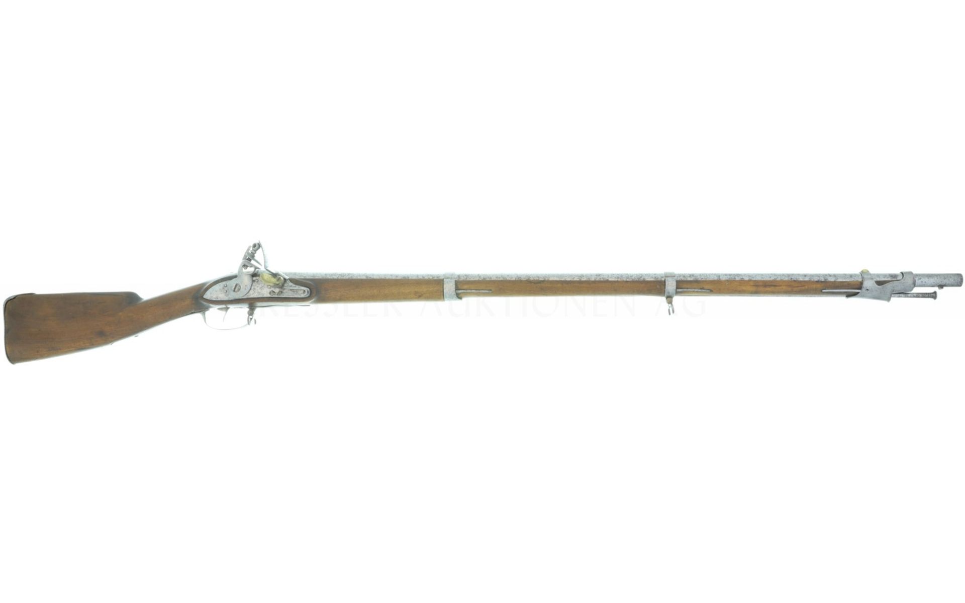 Steinschlossgewehr um 1760, Kal. 17.6mm