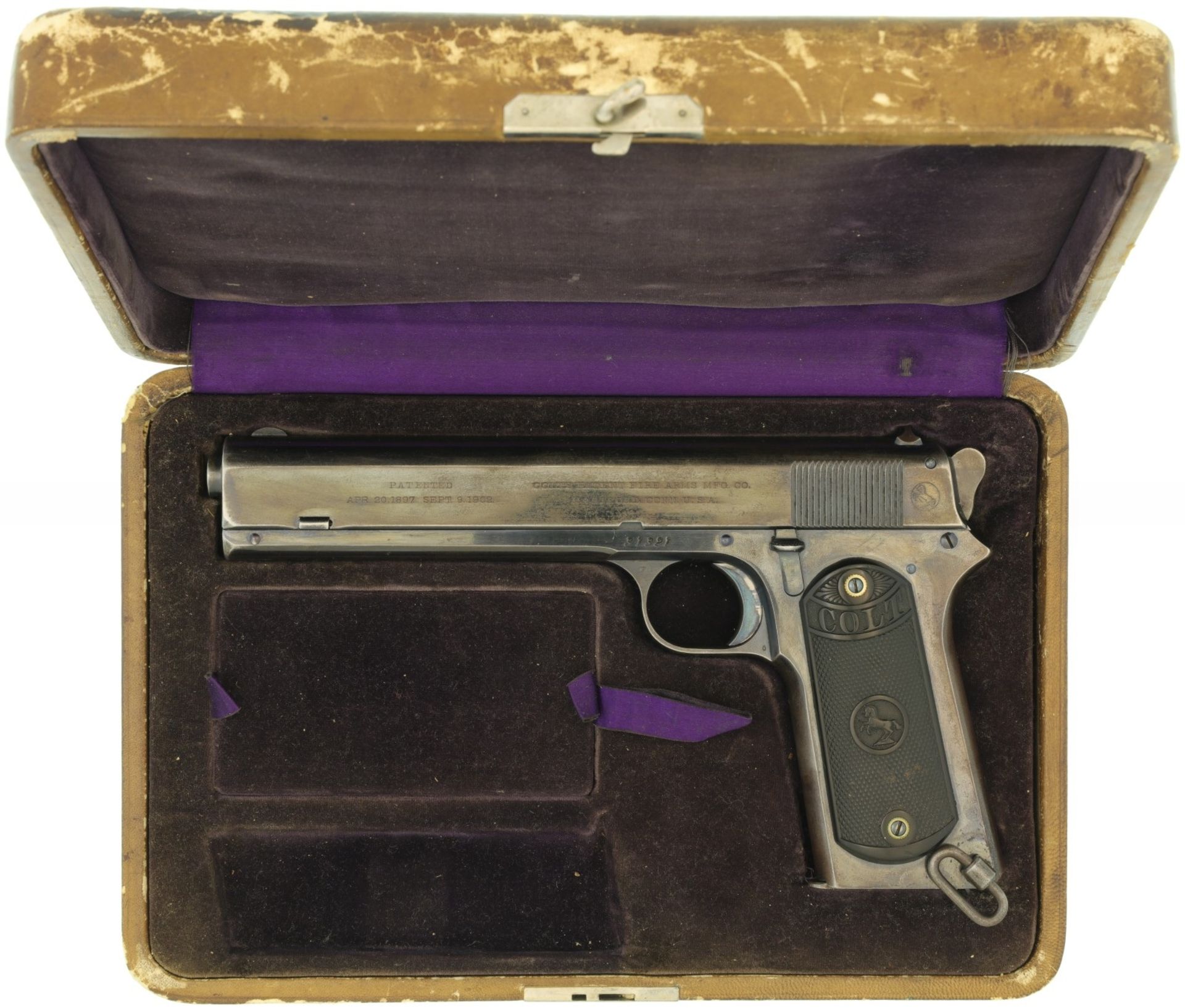 Pistole, Colt Military Mod. 1902, Kal. .38A.C.P.