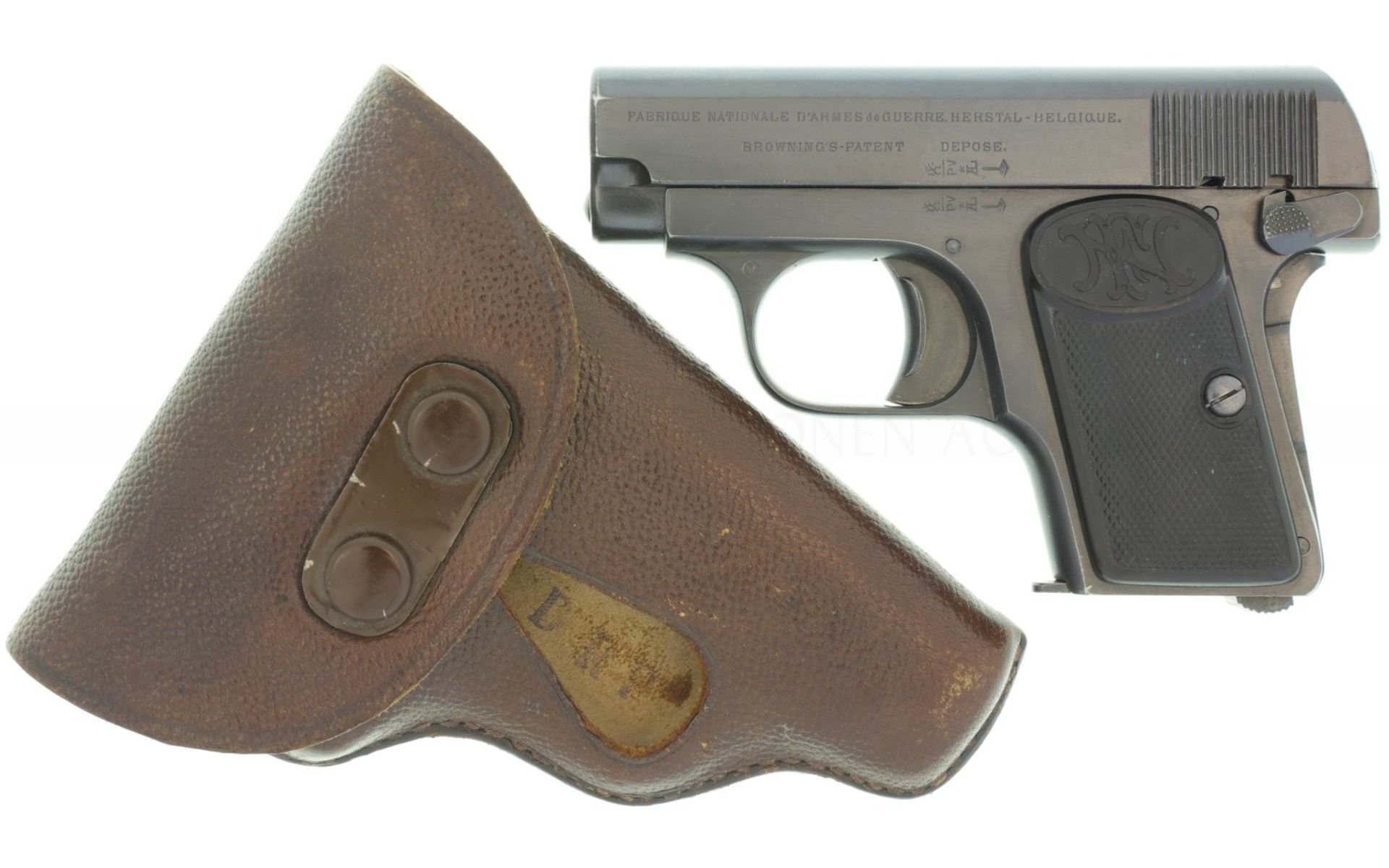Taschenpistole, FN 1906, 3. Ausführung, Kal. 6.35mm