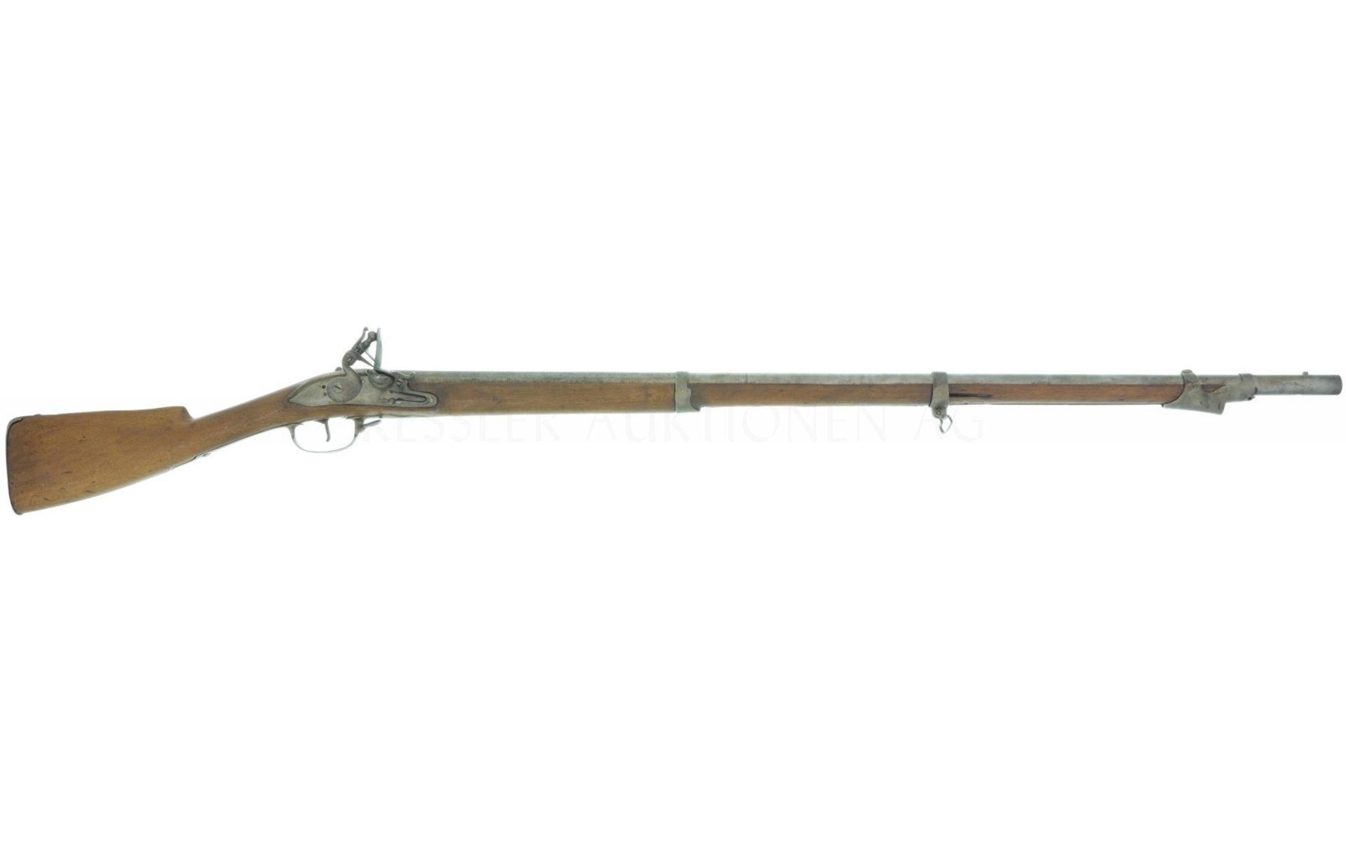Steinschlossgewehr, um 1760, Suhl, Kal. 17.6mm