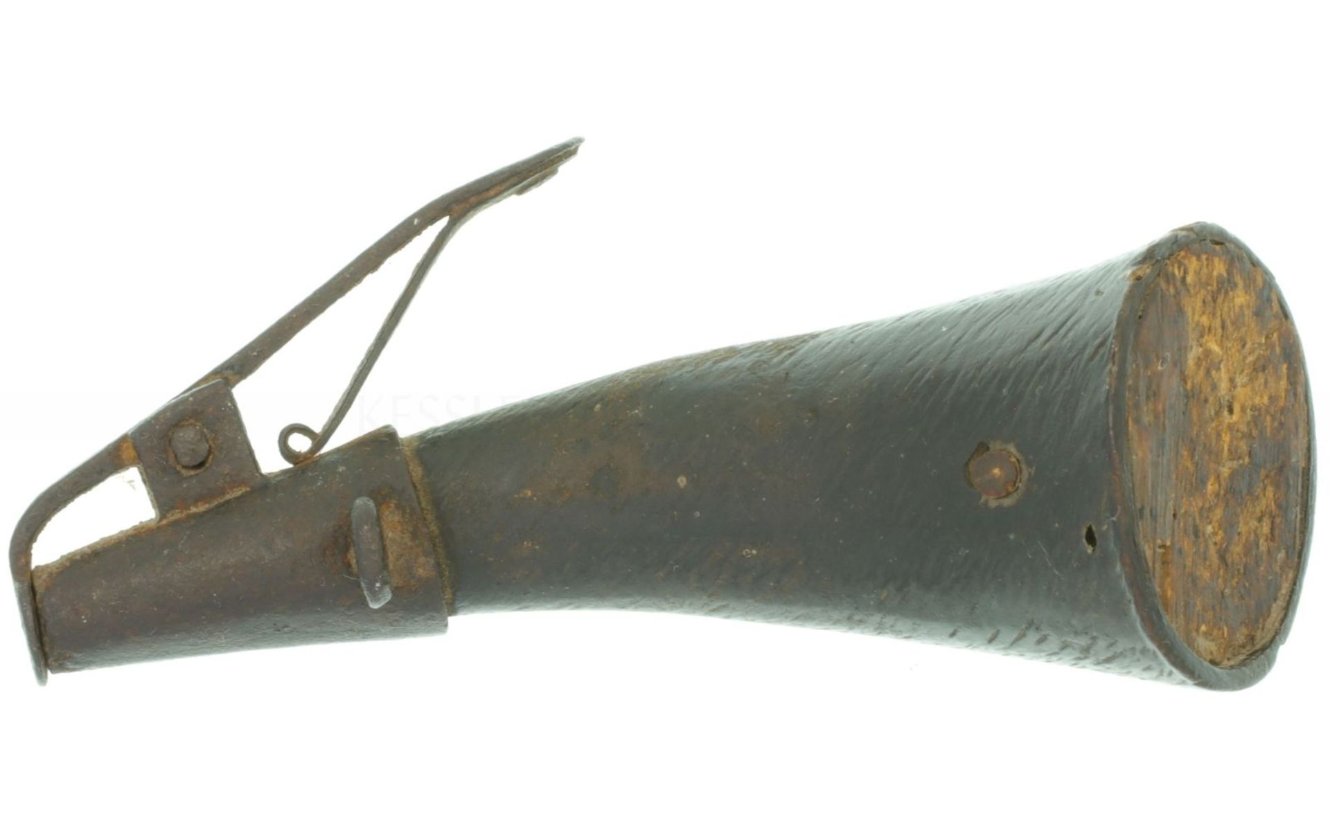 Zündkrautflasche eines Musketiers um 1630