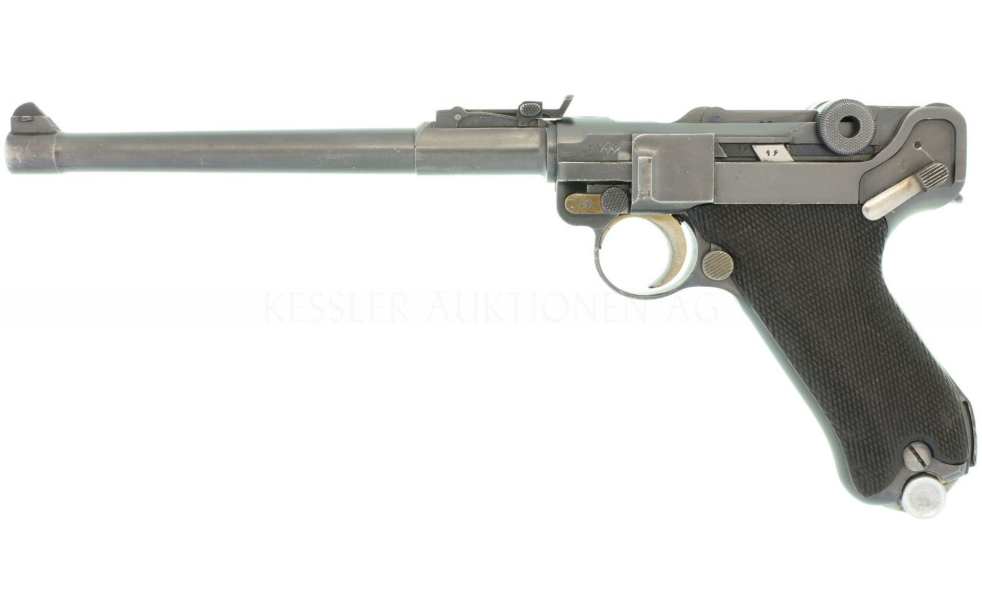 Pistole, "lange Pistole 08" Persien, Artilleriemodell. Kal. 9mmP