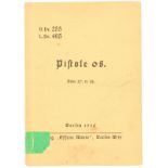 H.Dv. 255 (Heeres Dienstvorschrift) Pistole 08