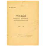 H.Dv. 254 (Heeres Dienstvorschrift) Pistole 38