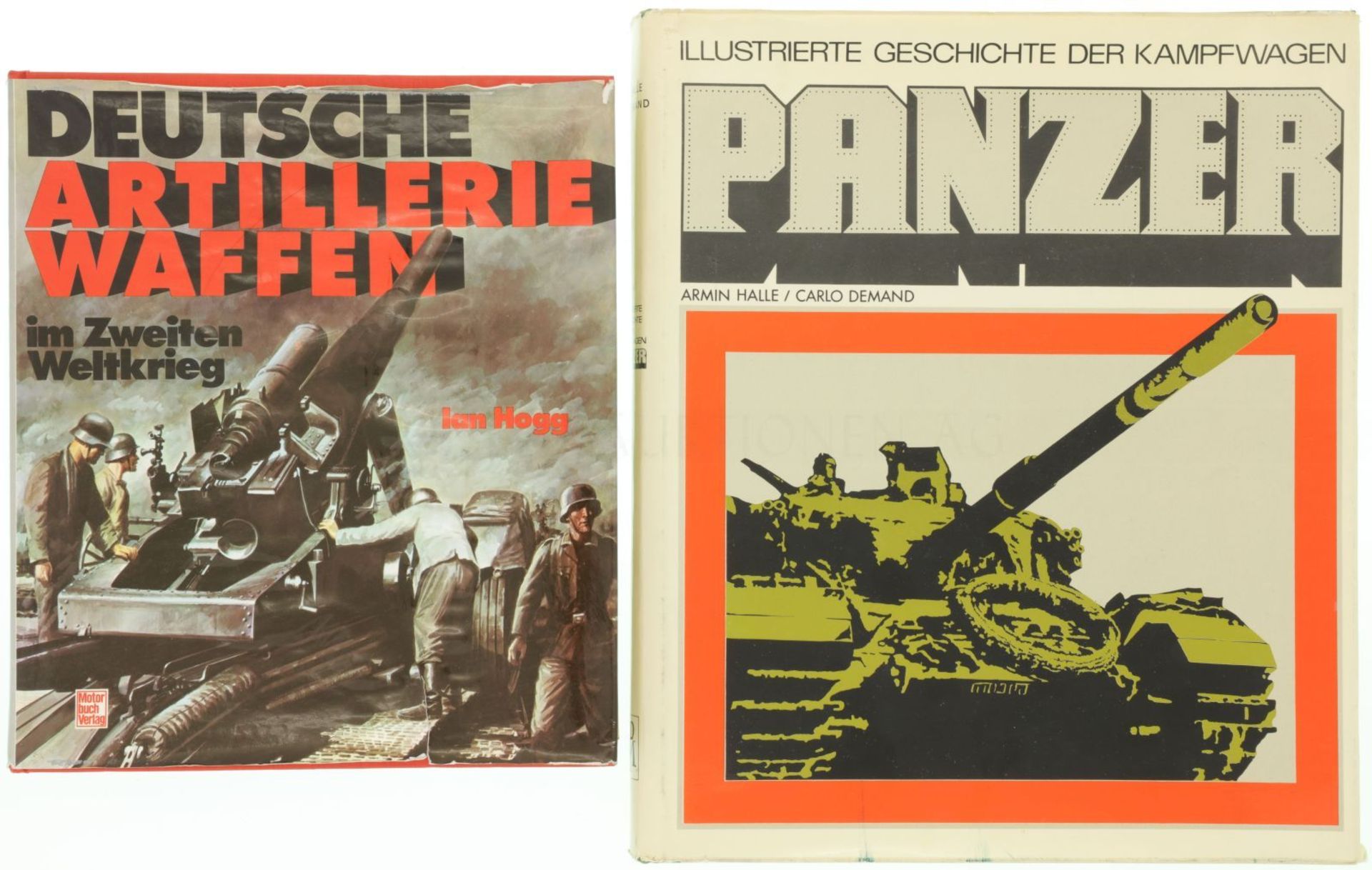 Konvolut von 2 Büchern: Panzer / Deutsche Artilleriewaffen im 2. Weltkrieg