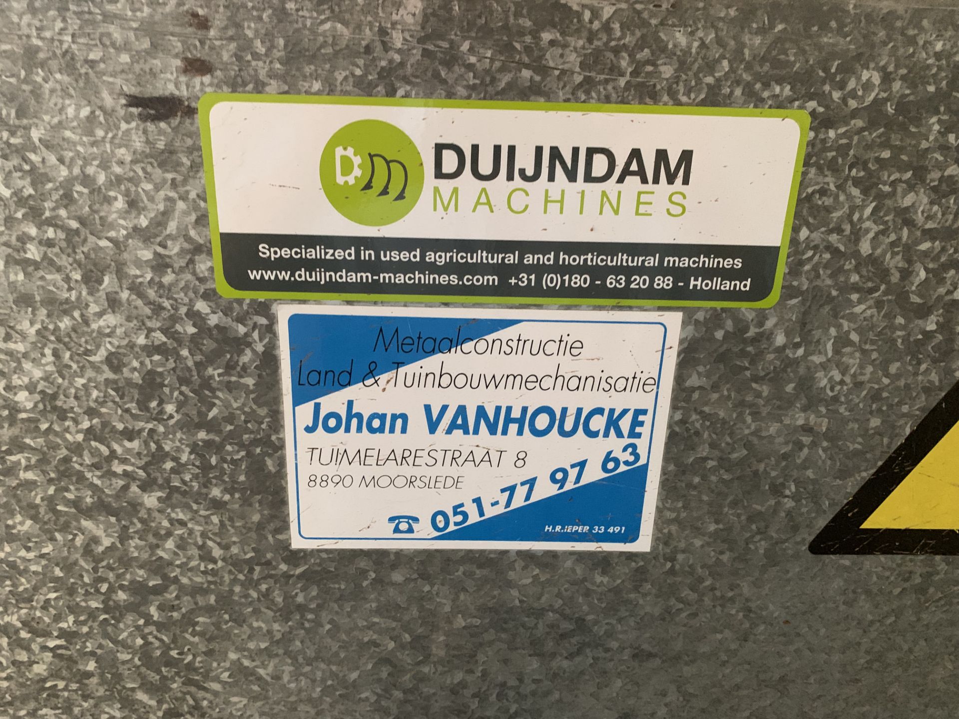 DUIJNDAM CONVEYOR VEGETABLE WASHING MACHINE - Image 2 of 11