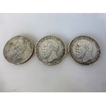 Kaiserreich - Baden 3 Silbermünzen