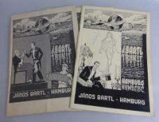 3 Kataloge Janos Bartl Hamburg