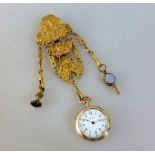 Damentaschenuhr Waltham an Chatelaine