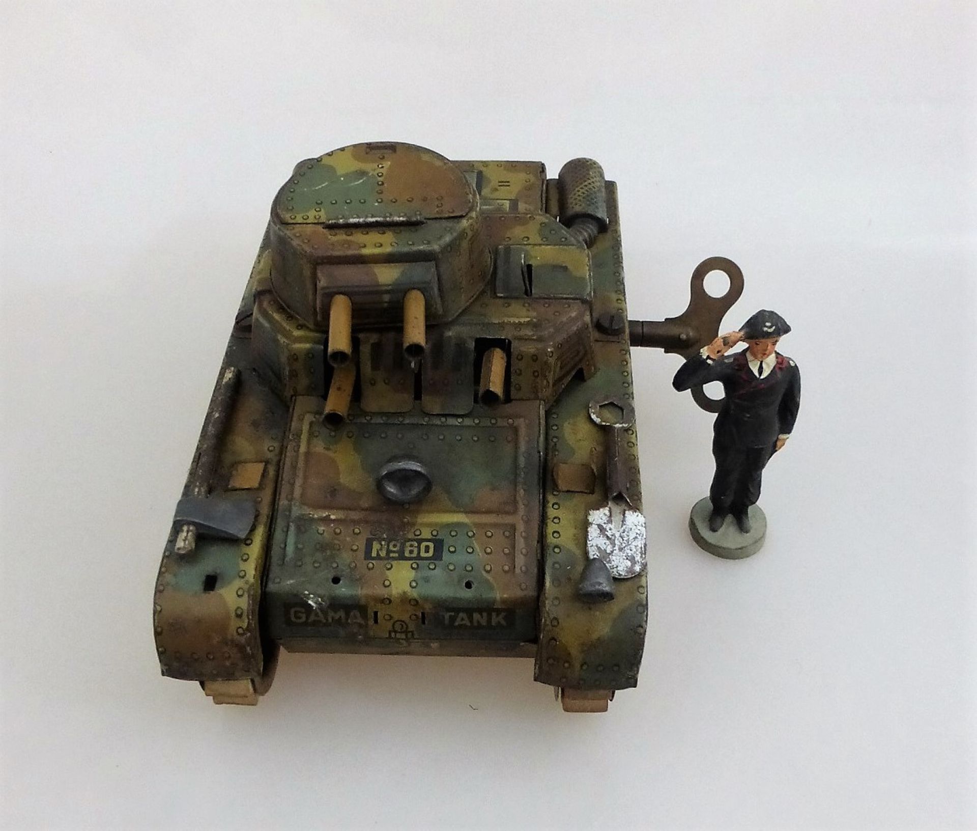 Blechspielzeug, deutsch um 1940, Gama Tank No. 60 - Image 2 of 4