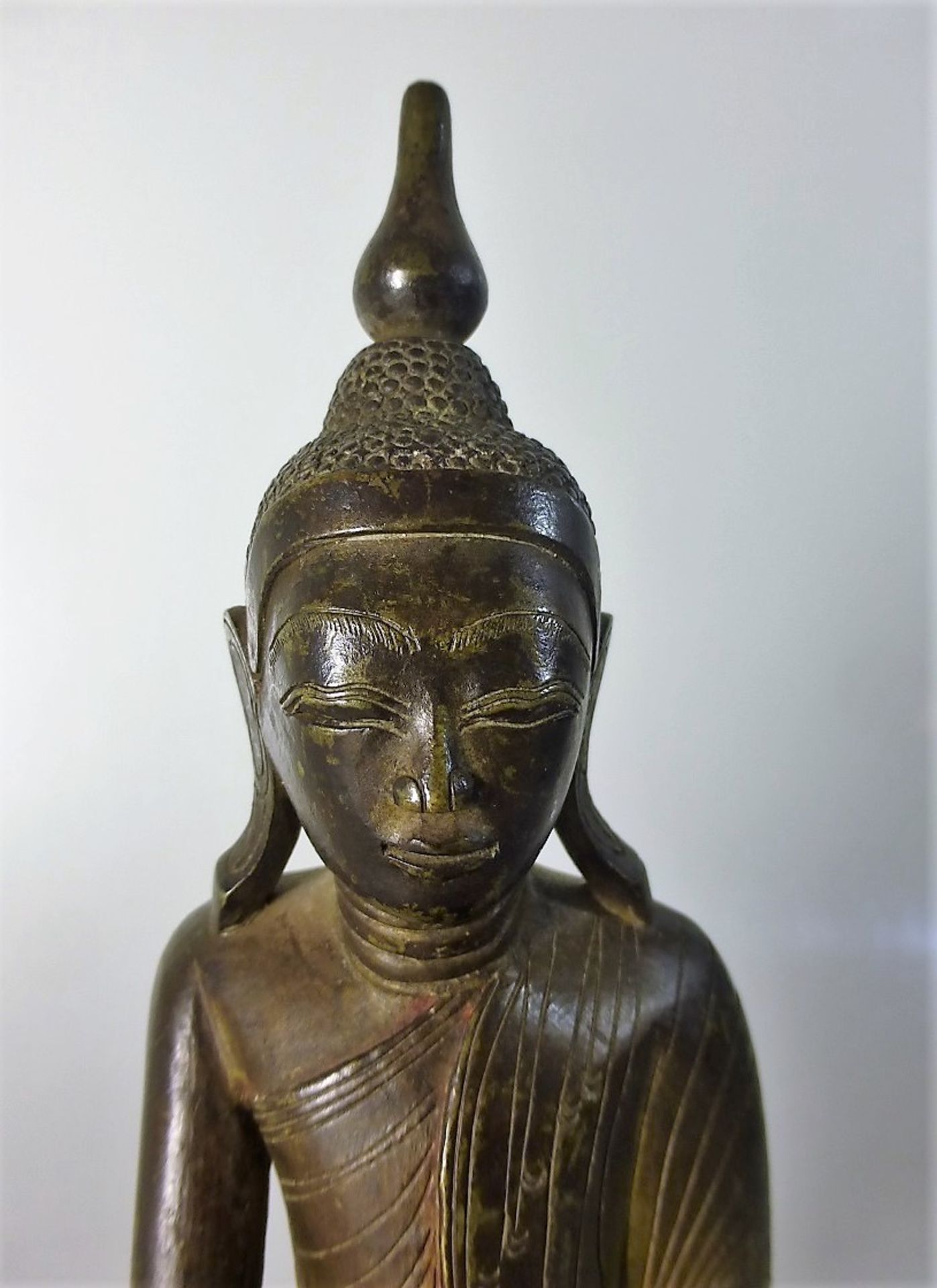 Bronze Buddha Thailand wohl um 1800 - Image 3 of 4